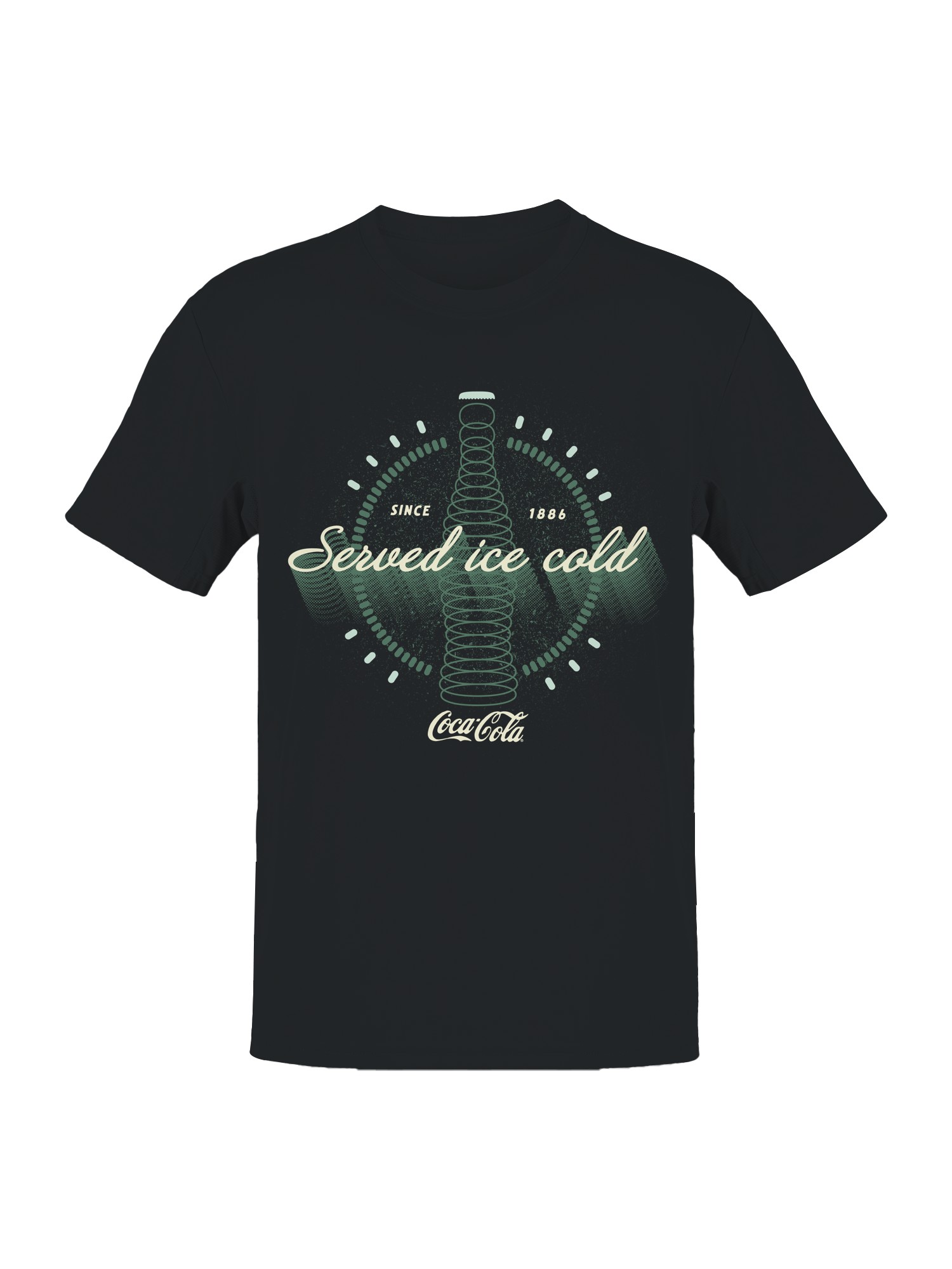 Officially Licensed Coca Cola Iconic Since 1886 Men's T-shirt - Picture 4 of 6
