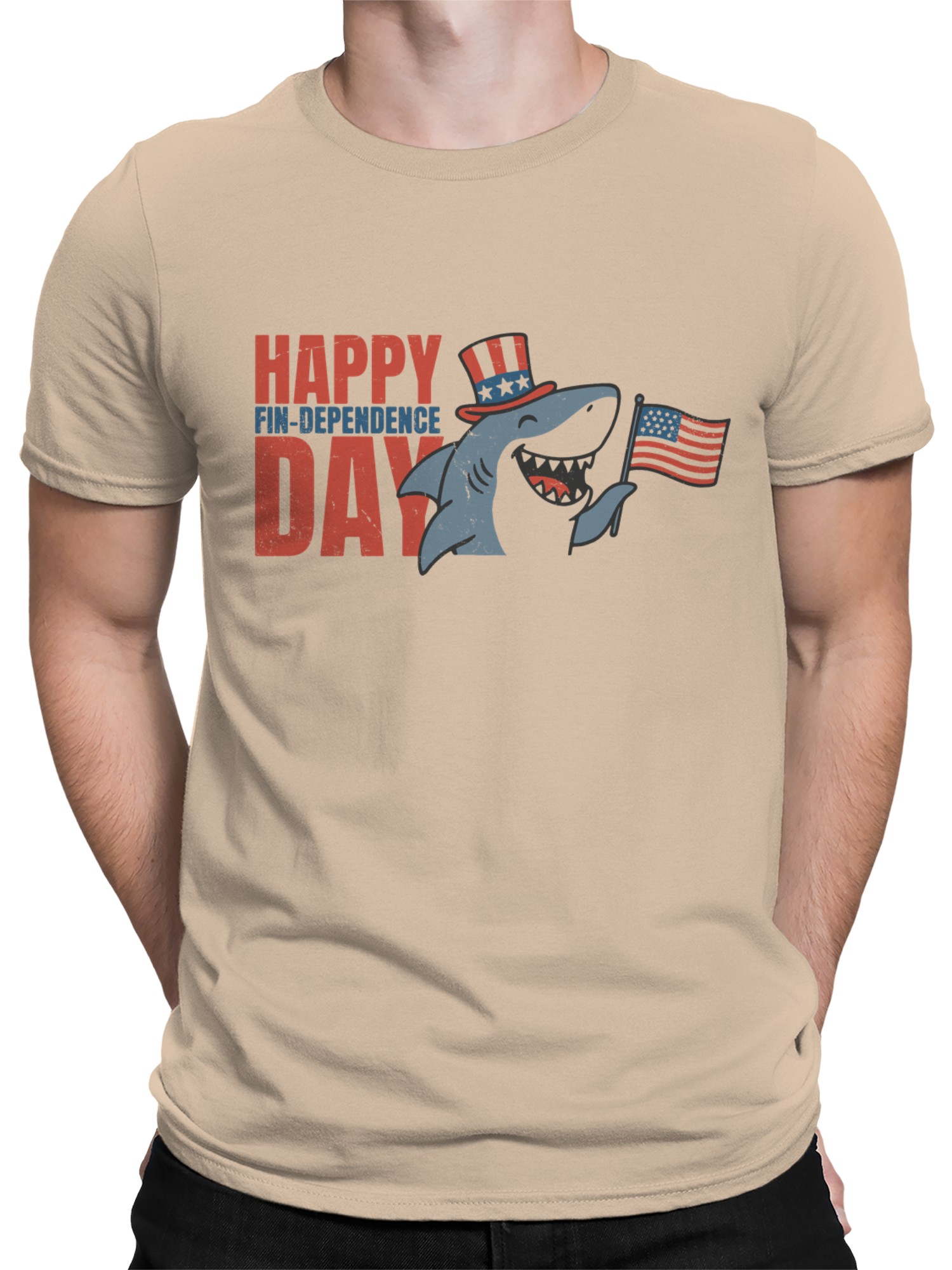 Camiseta para hombre Happy Fin-dependence Day Design - Imagen 8 de 9