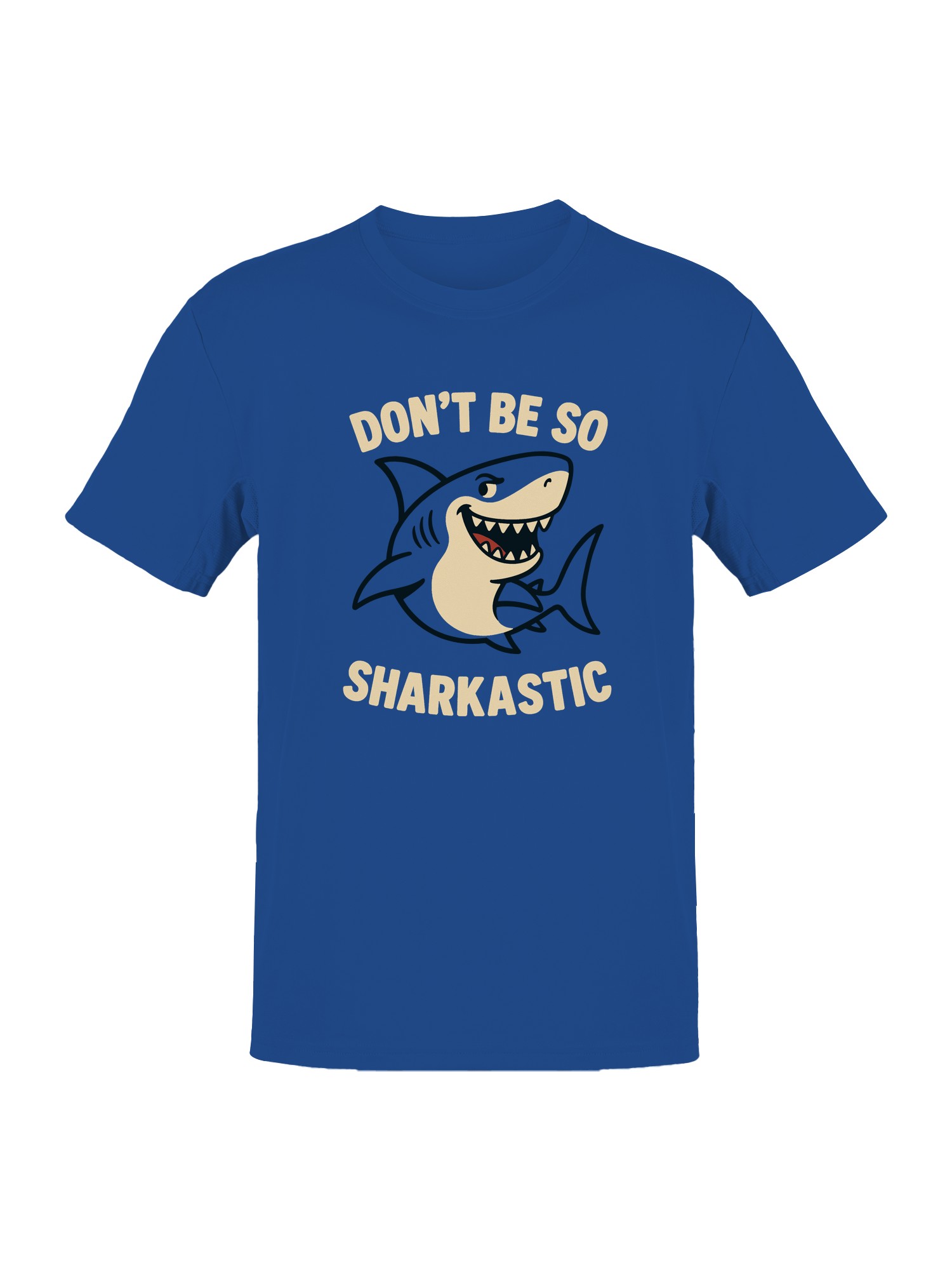 Sharkastic Humor Graphic Art Men's T-shirt - Picture 4 of 6