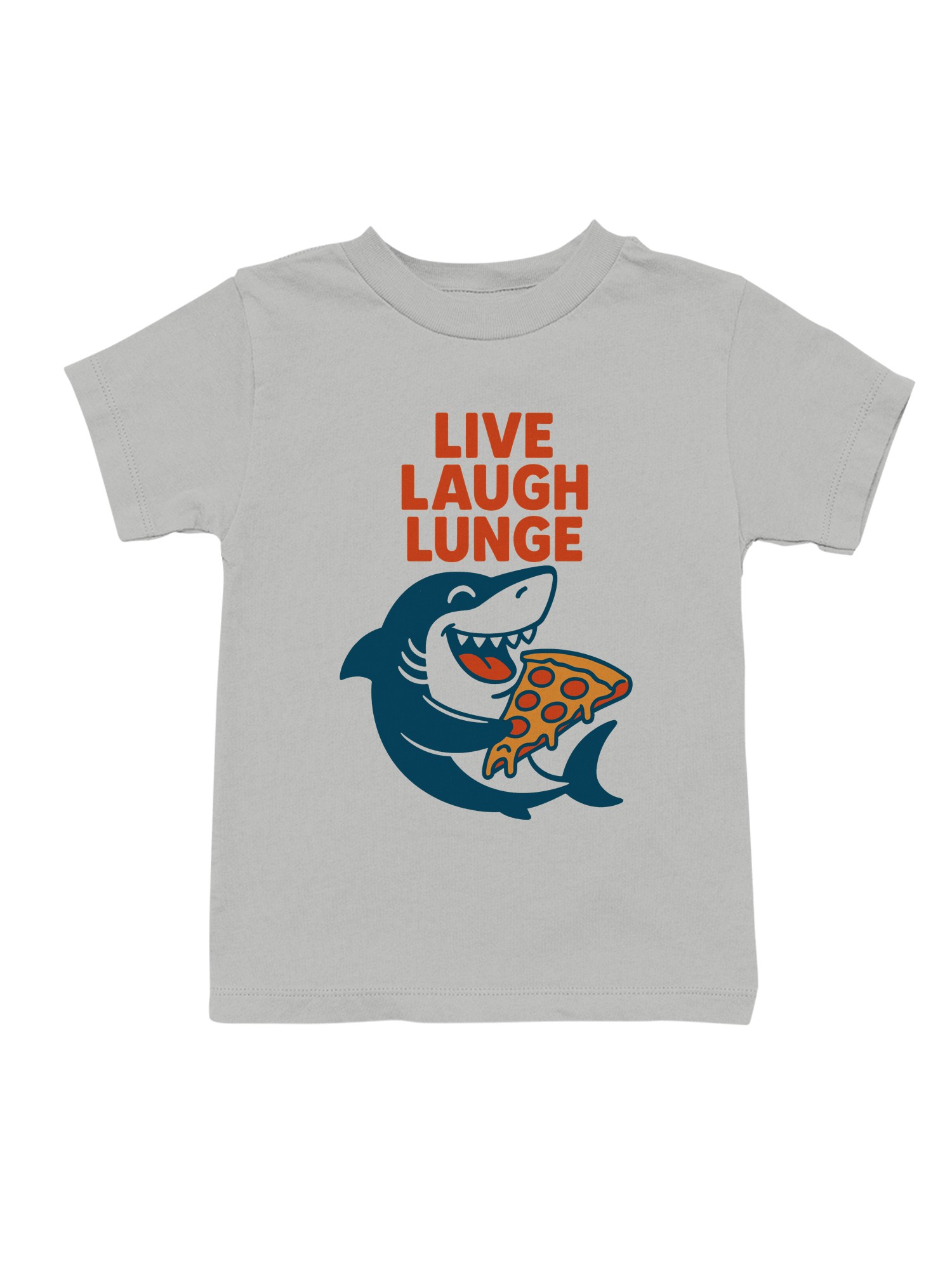 Shark Pizza Fun Slogan Design Youth's T-shirt - Picture 7 of 9