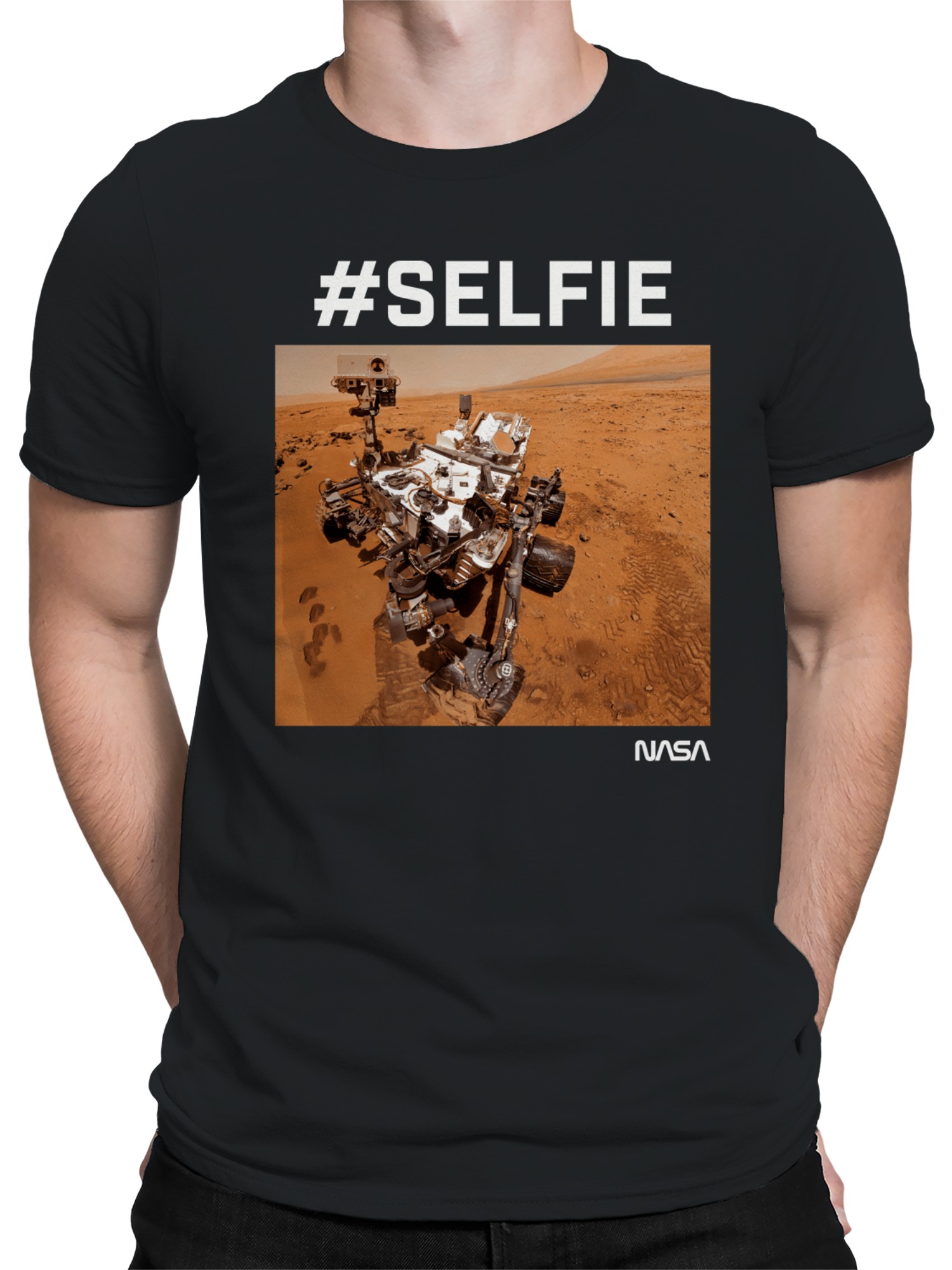 Mars Rover #Selfie NASA Image Men's T-shirt - Picture 5 of 6