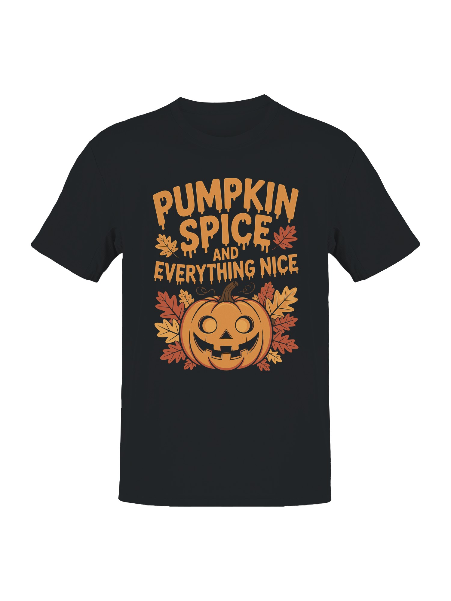 Pumpkin Spice Autumn Vibes Men's T-shirt - Picture 4 of 6