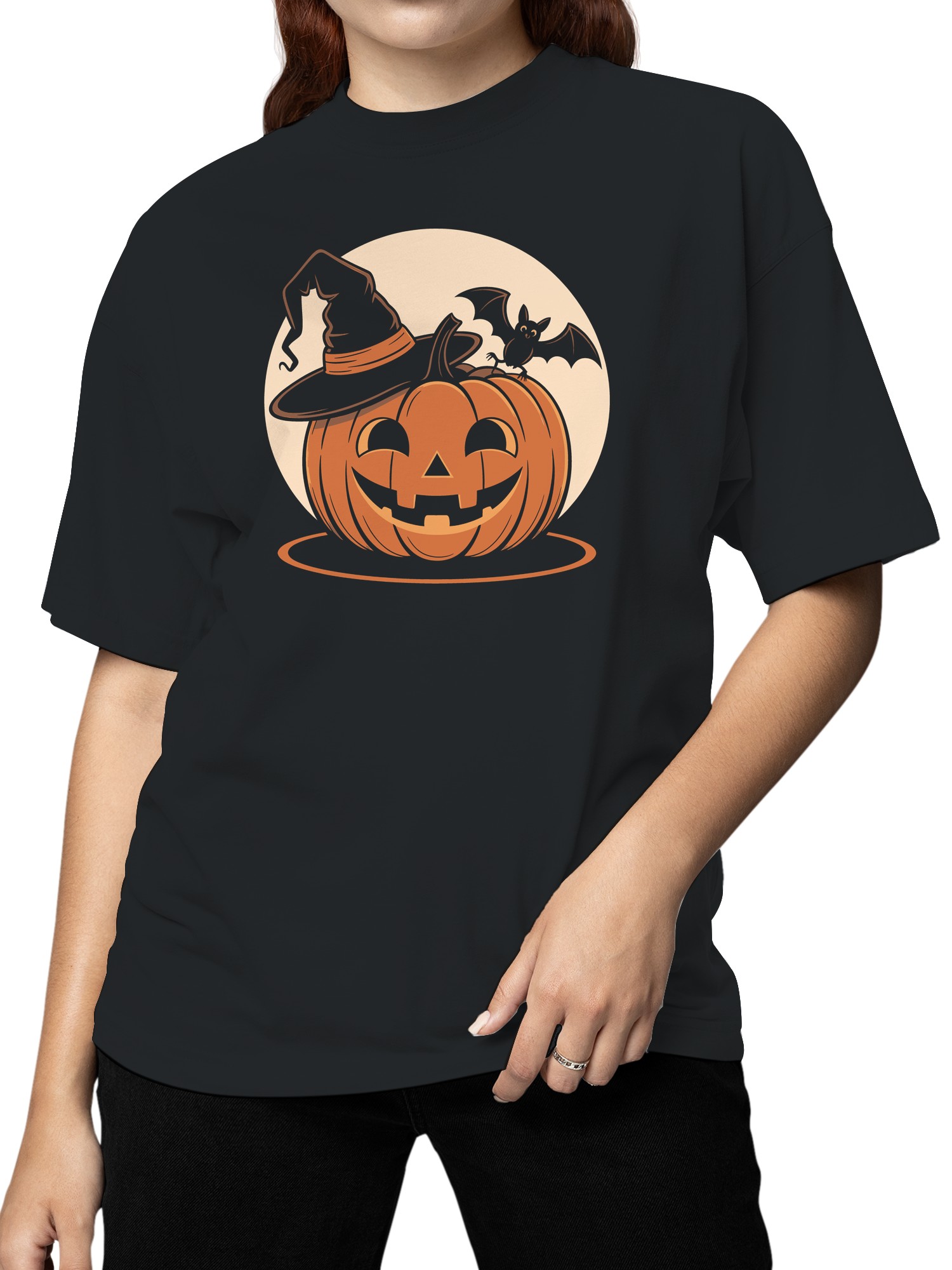 Halloween Jack-O'-Lantern Women's T-shirt - Picture 5 of 6
