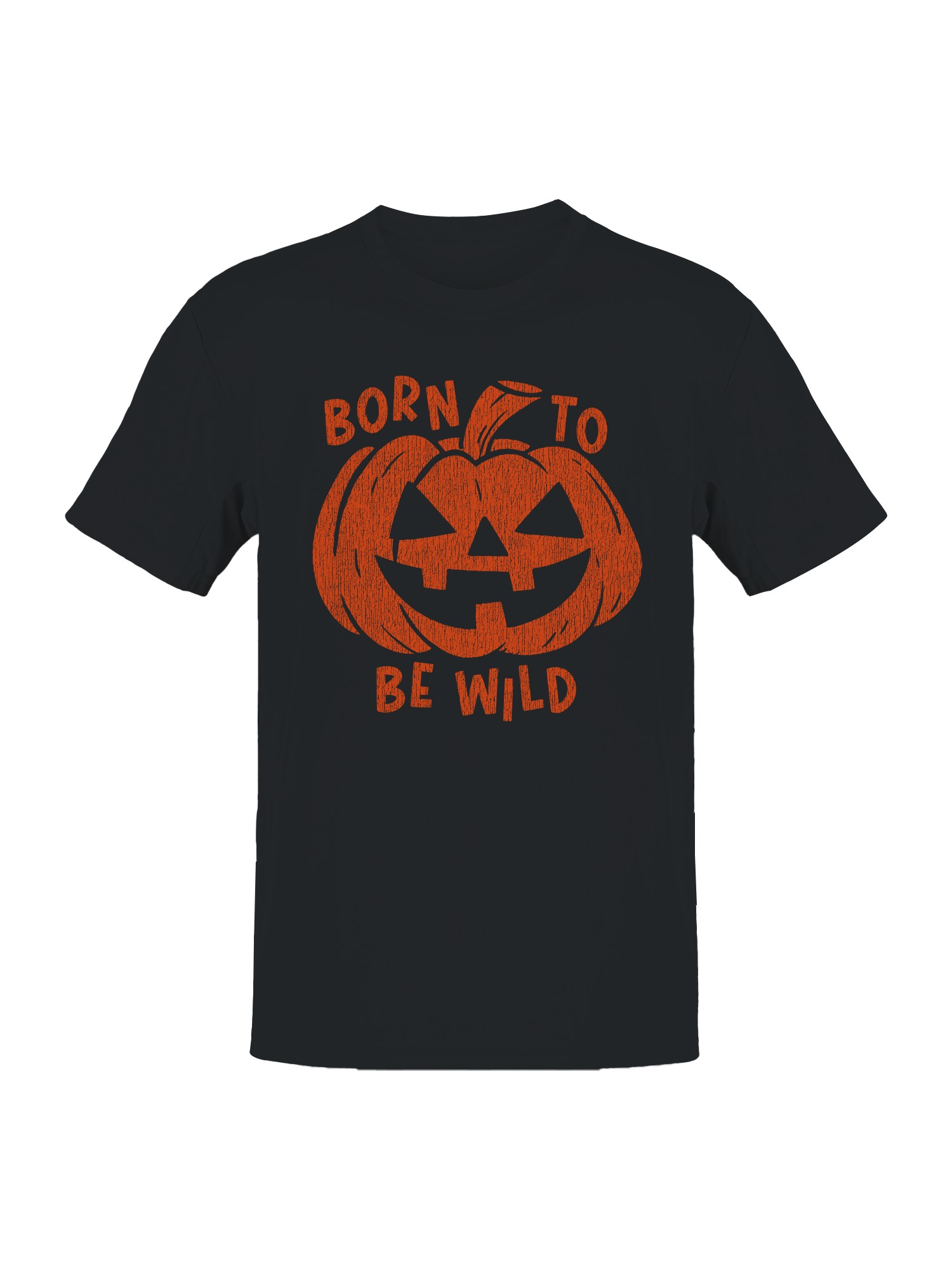 Born to Be Wild Pumpkin Art Men's T-shirt - Picture 4 of 6
