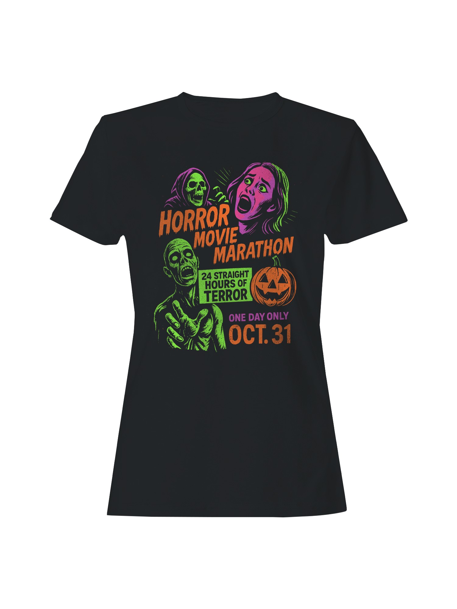 Halloween Horror Movie Marathon Women’s T-shirt