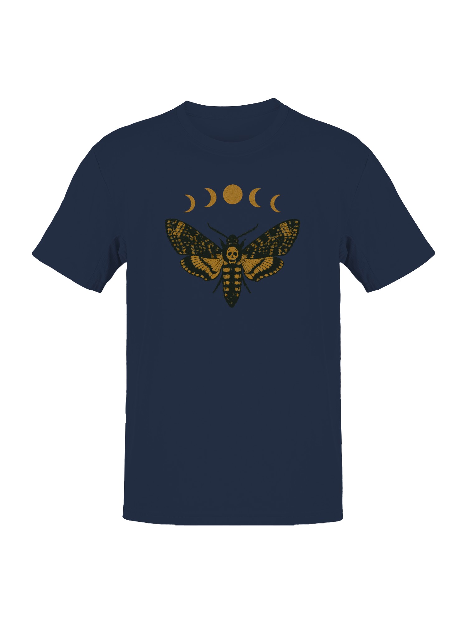 Celestial Moth with Moon Phases Men's T-shirt - Picture 4 of 9