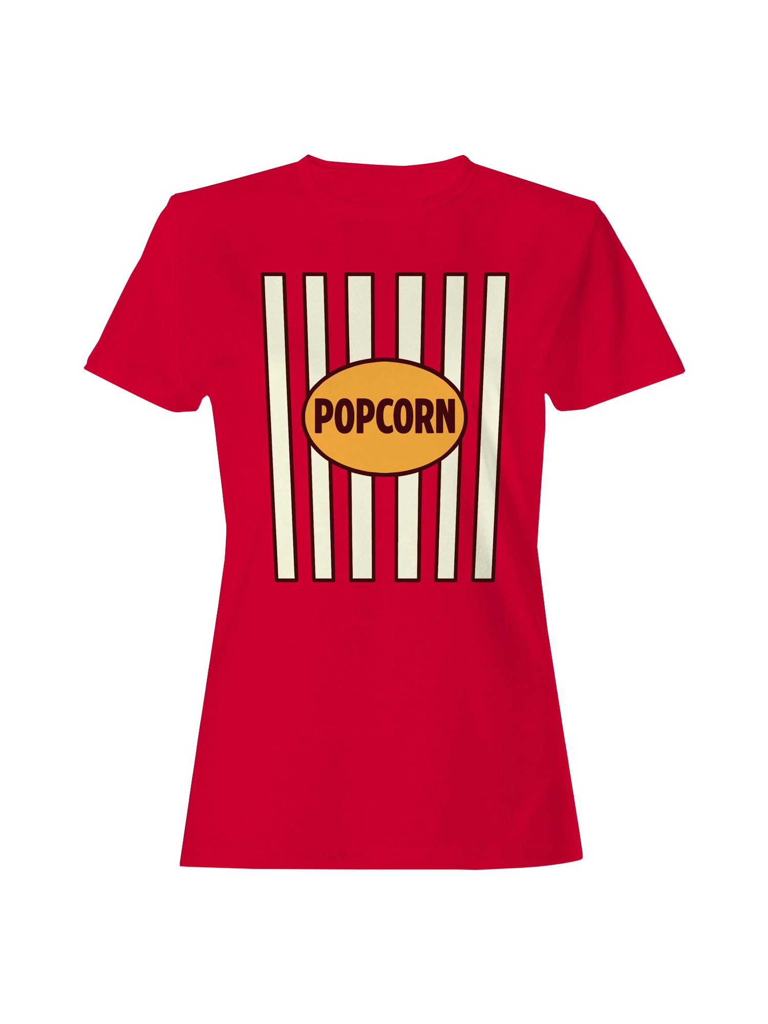 Popcorn Box Striped Women's T-shirt - Picture 4 of 6