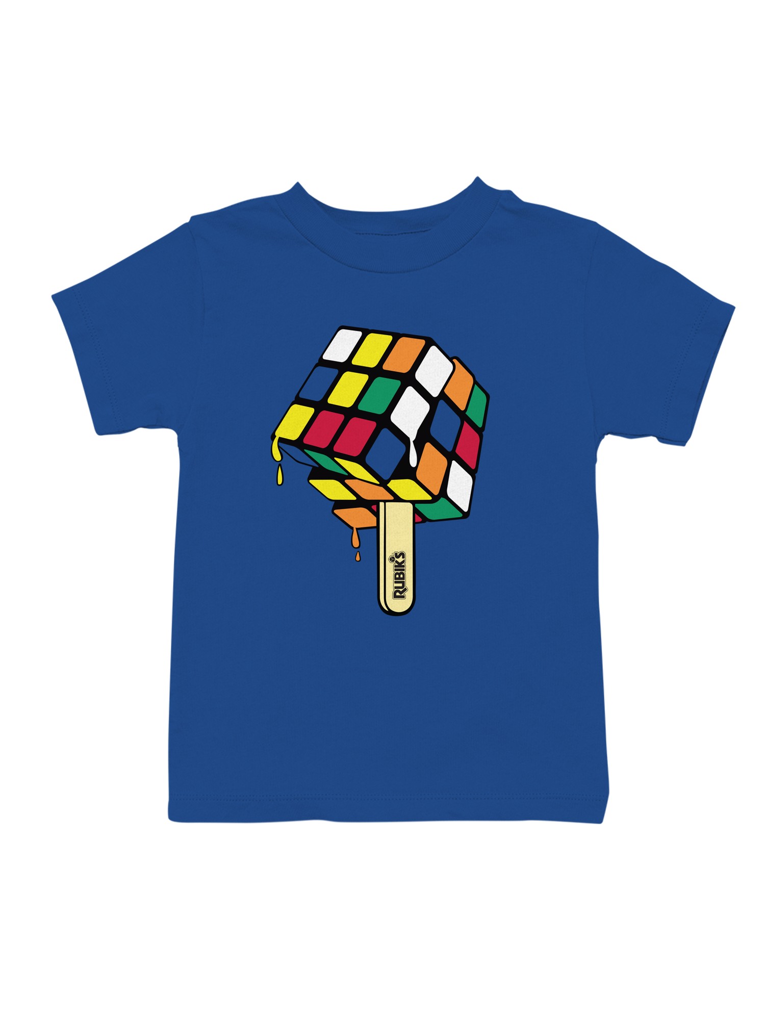 Officially Licensed Rubiks Cube Melting Rubik's Cube Youth's T-shirt - Picture 4 of 6
