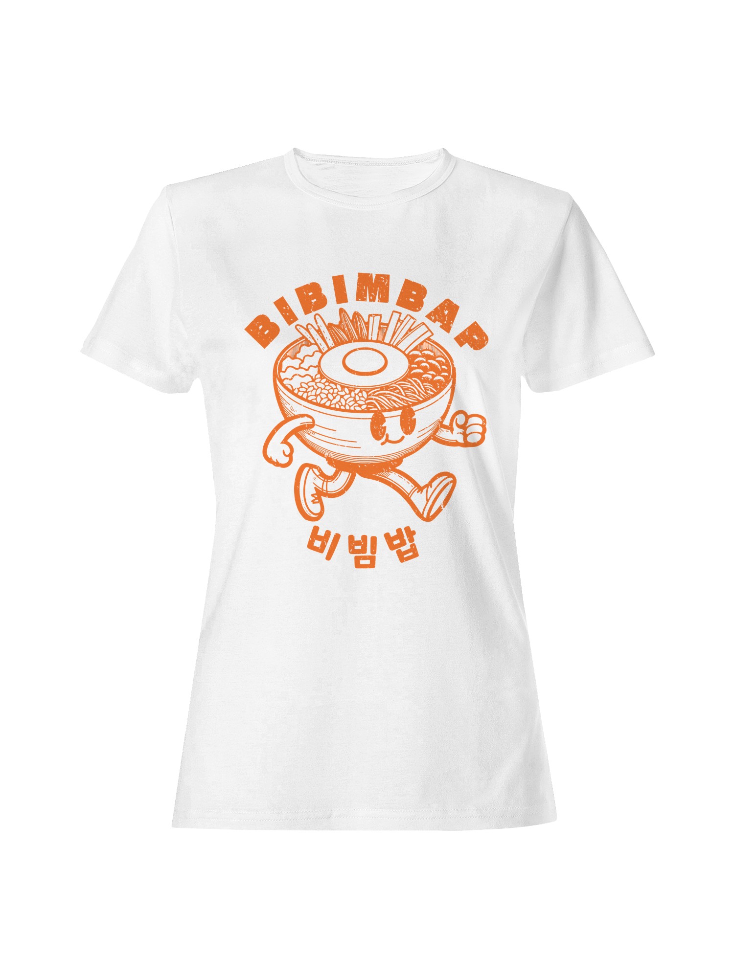 Bibimbap Cartoon with Korean Text Women’s T-shirt