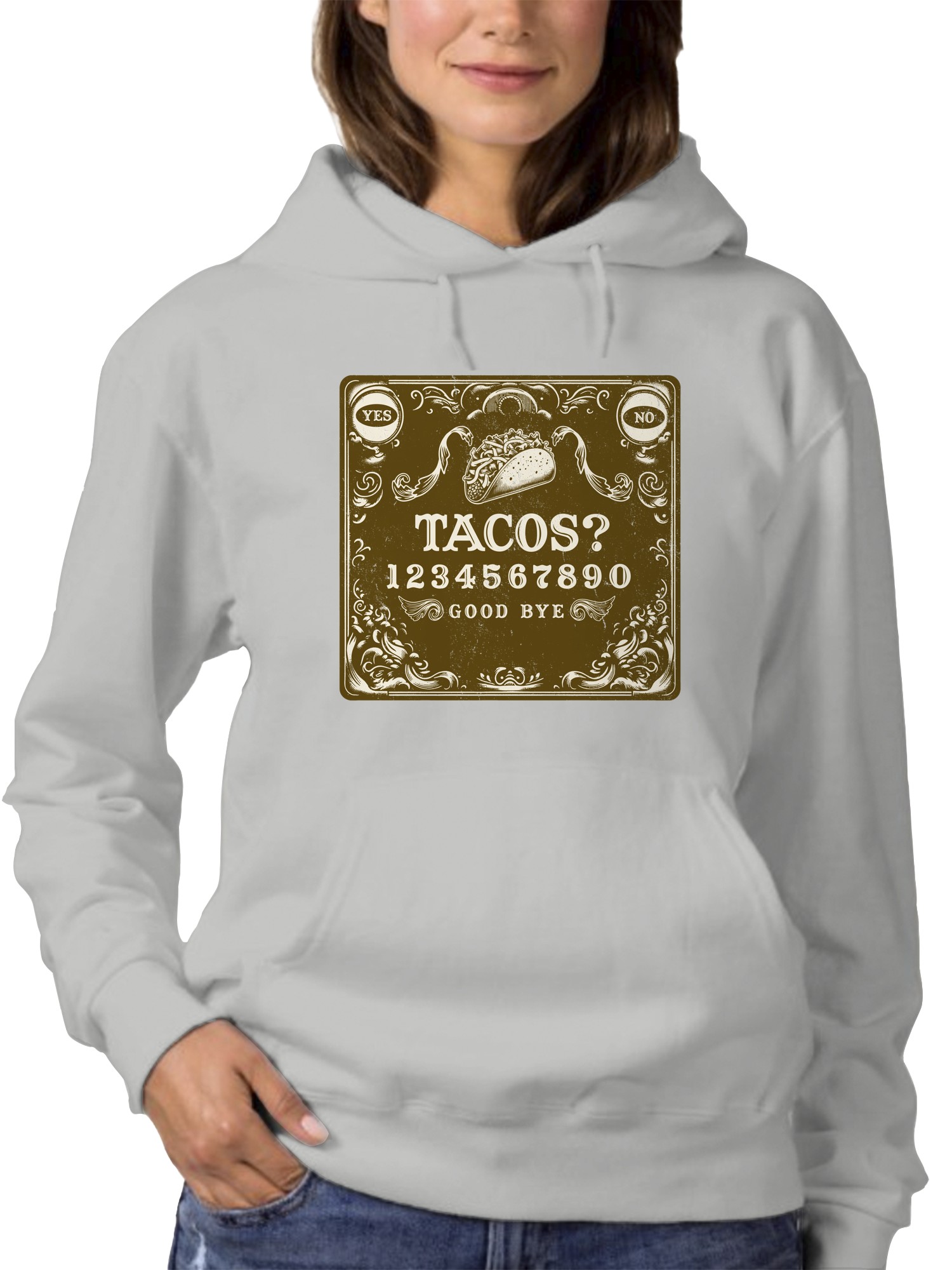 Taco Ouija Board Women's Hoodie - Picture 5 of 6