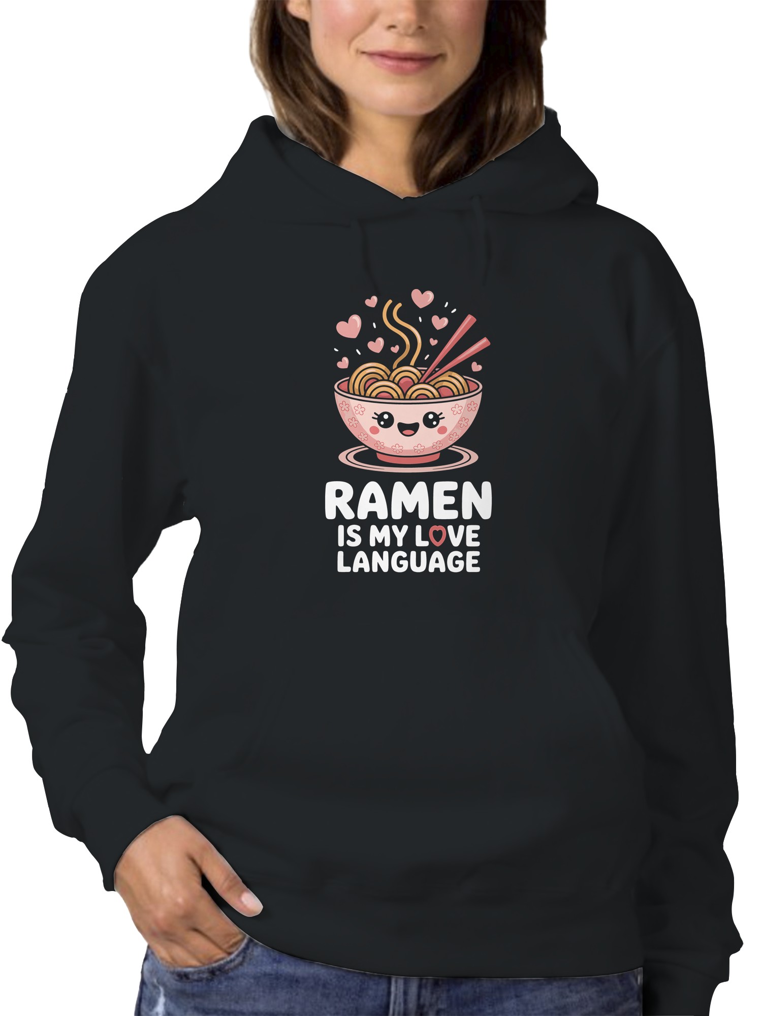 Sudadera con capucha para mujer Ramen Is My Love Language - Imagen 5 de 9