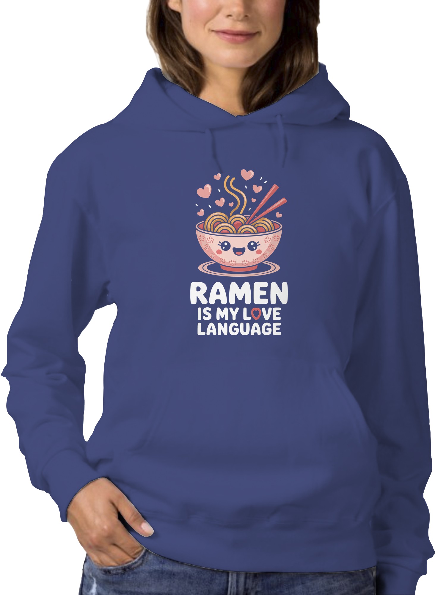 Sudadera con capucha para mujer Ramen Is My Love Language - Imagen 8 de 9