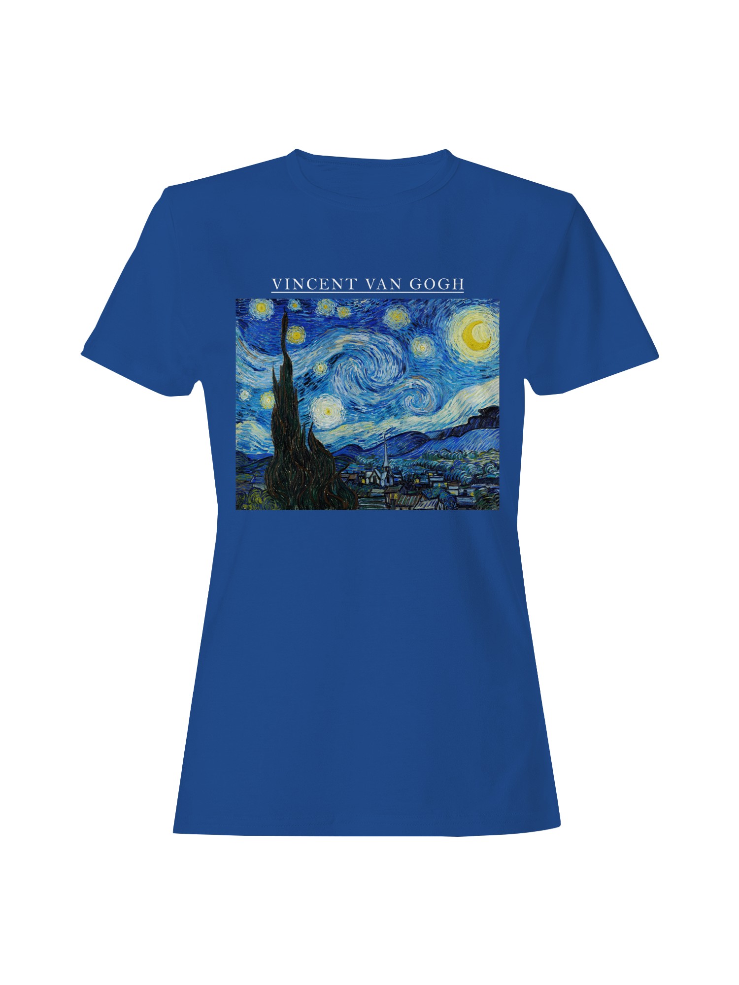 Starry Night by Vincent Van Gogh Women's T-shirt - Picture 4 of 9