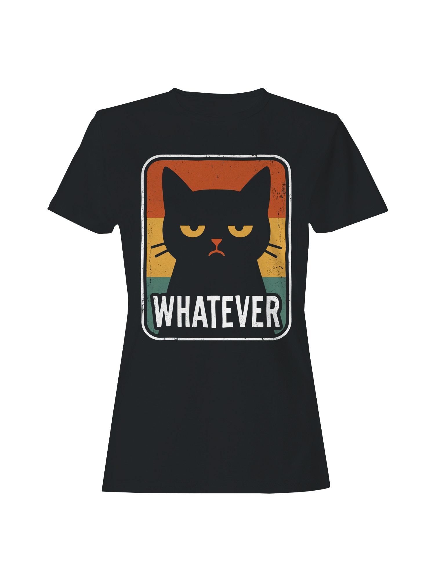 Retro Grumpy Cat "Whatever Women's T-shirt