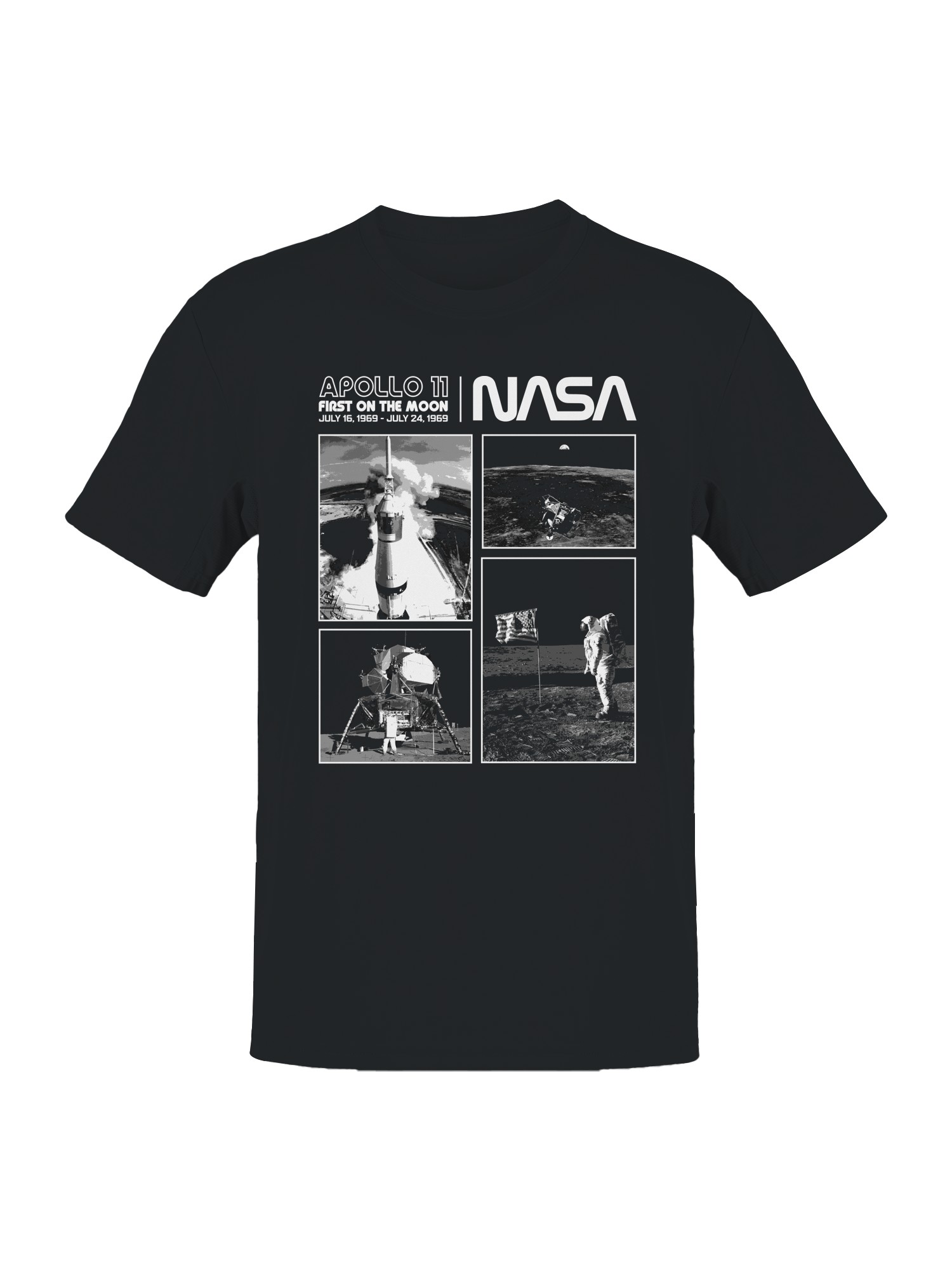 Officially Licensed Nasa Apollo 11 First Moon Landing Tribute Men’s T-shirt