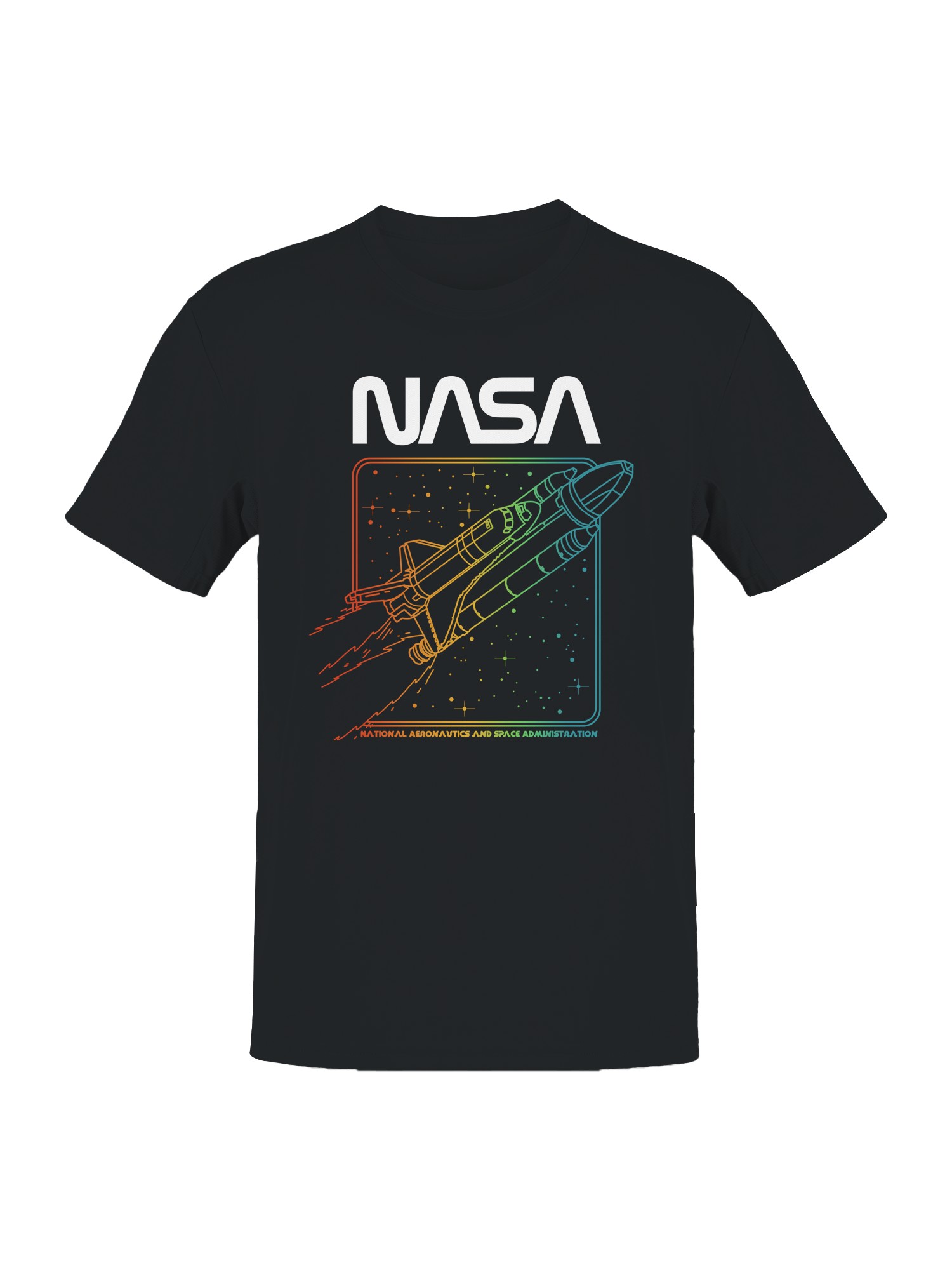 Officially Licensed Nasa Retro Space Shuttle Design Men’s T-shirt