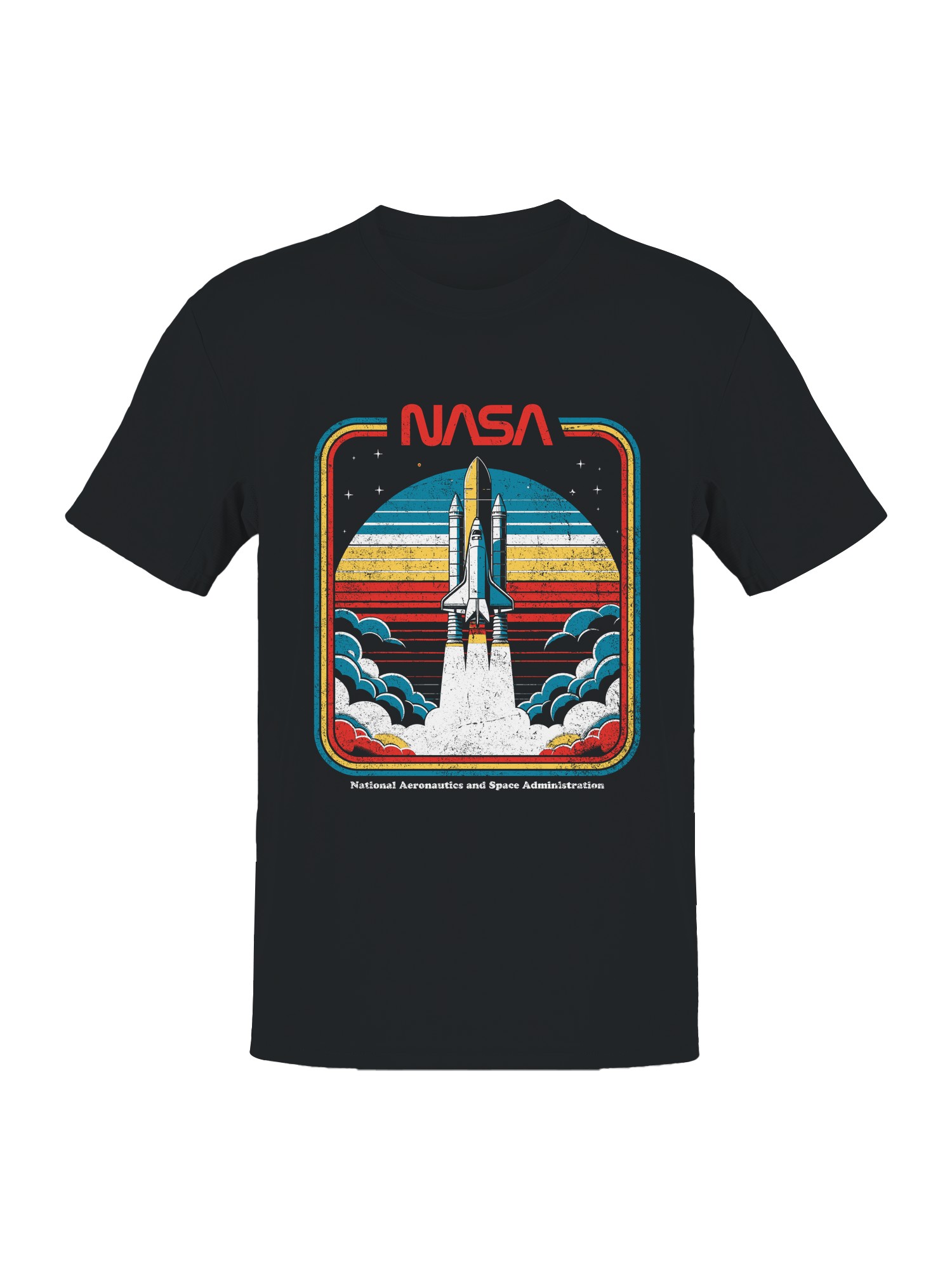 Officially Licensed Nasa Vintage Space Shuttle Blastoff Men’s T-shirt