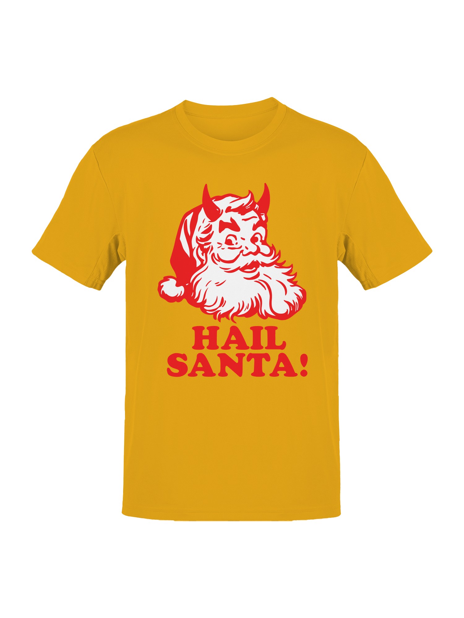 Hail Santa Devilish Holiday Spirit Men's T-shirt - Picture 7 of 12