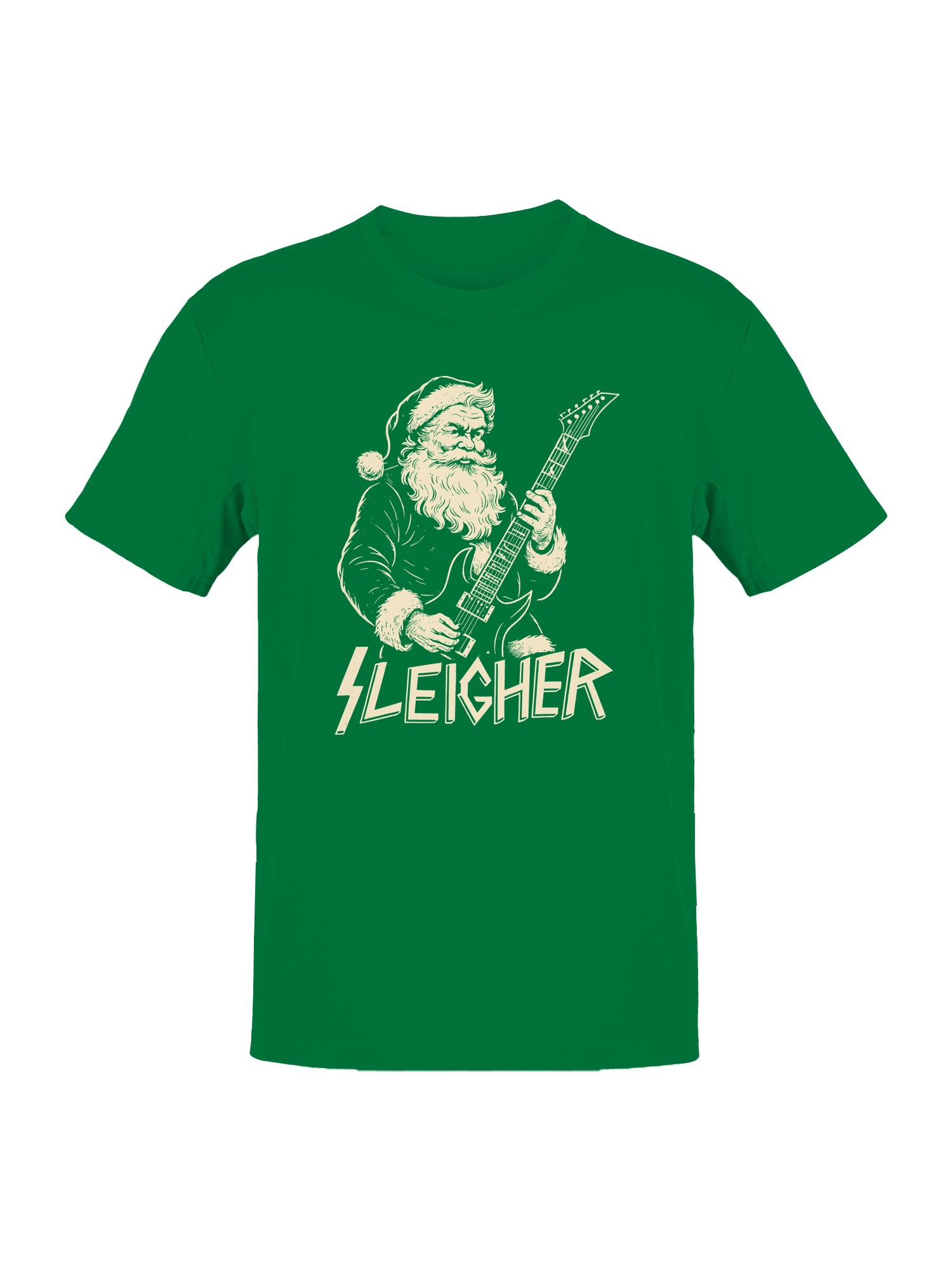 Santa Rock Sleigher Graphic Men's T-shirt - Picture 7 of 9