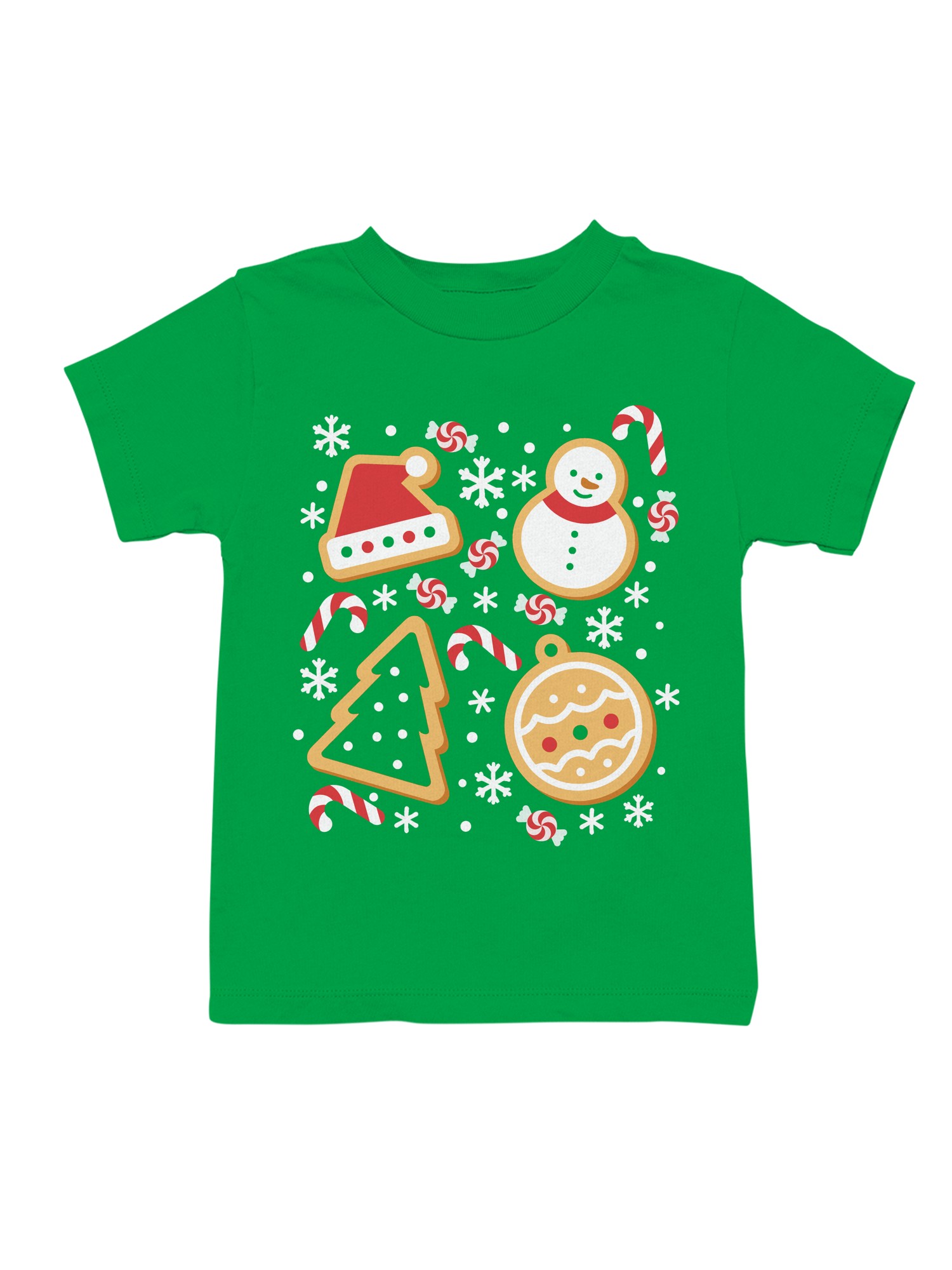 Festive Christmas Cookie Design Youth's T-shirt - Picture 4 of 6