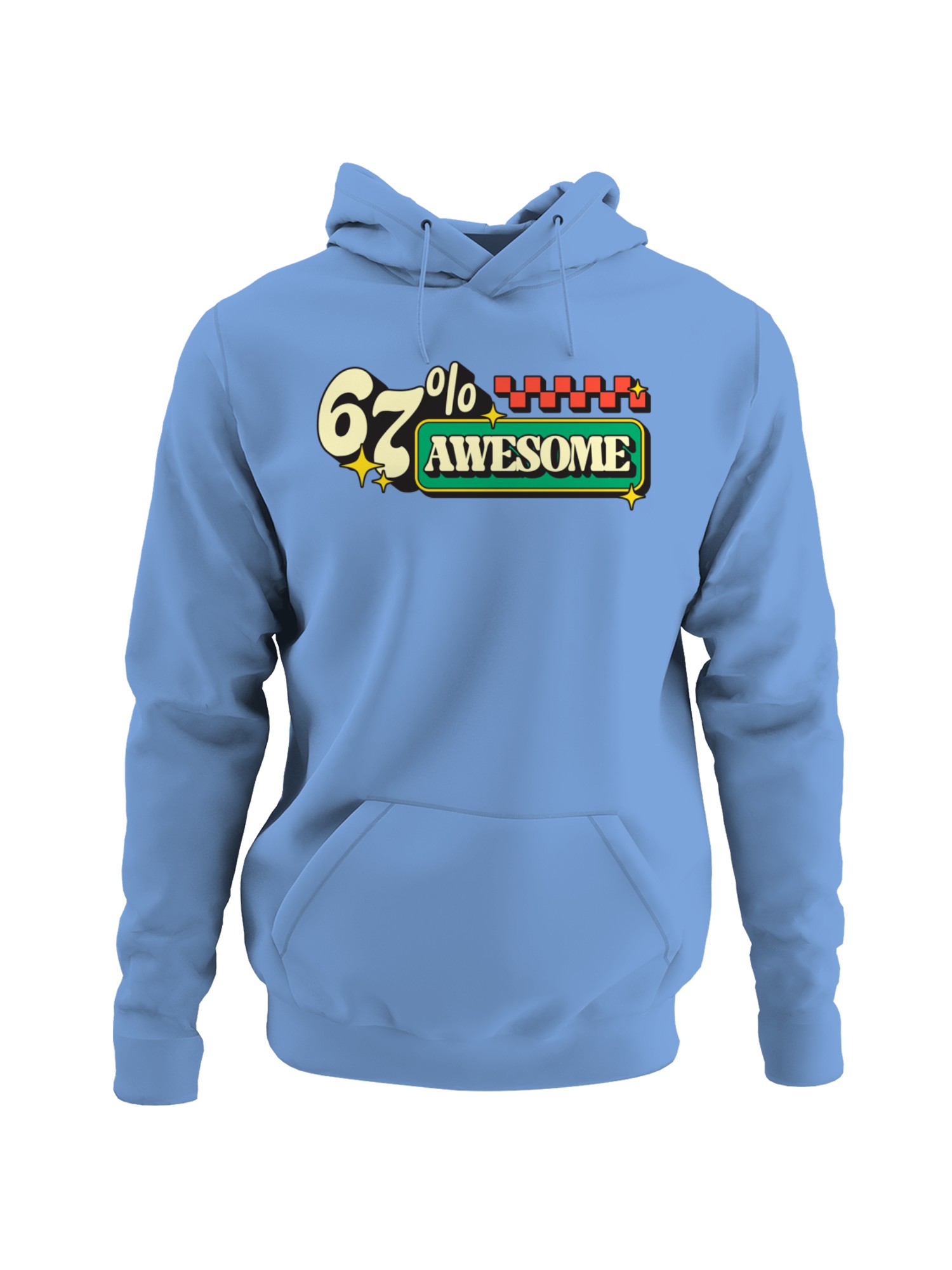 67% Awesome Retro Star Design Women's Hoodie - Picture 4 of 9
