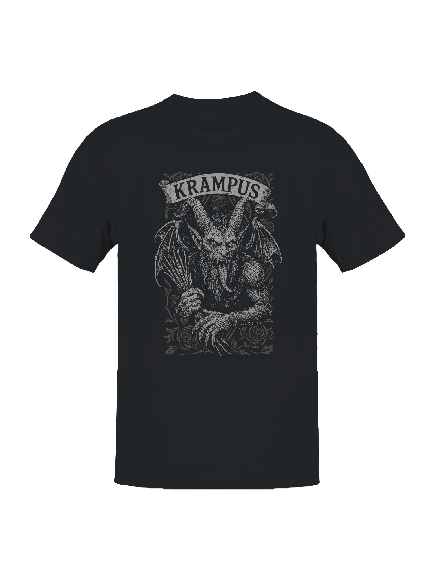 Krampus Gothic Illustration Art Men's T-shirt - Picture 4 of 6