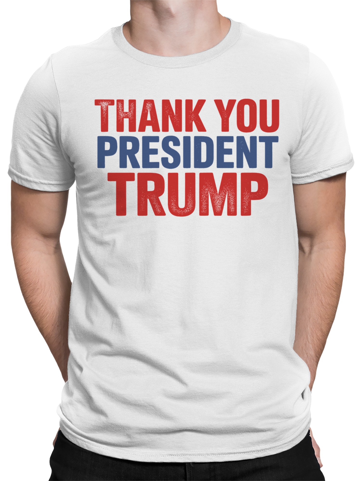 Camiseta para hombre Thank You President Trump Design - Imagen 11 de 12