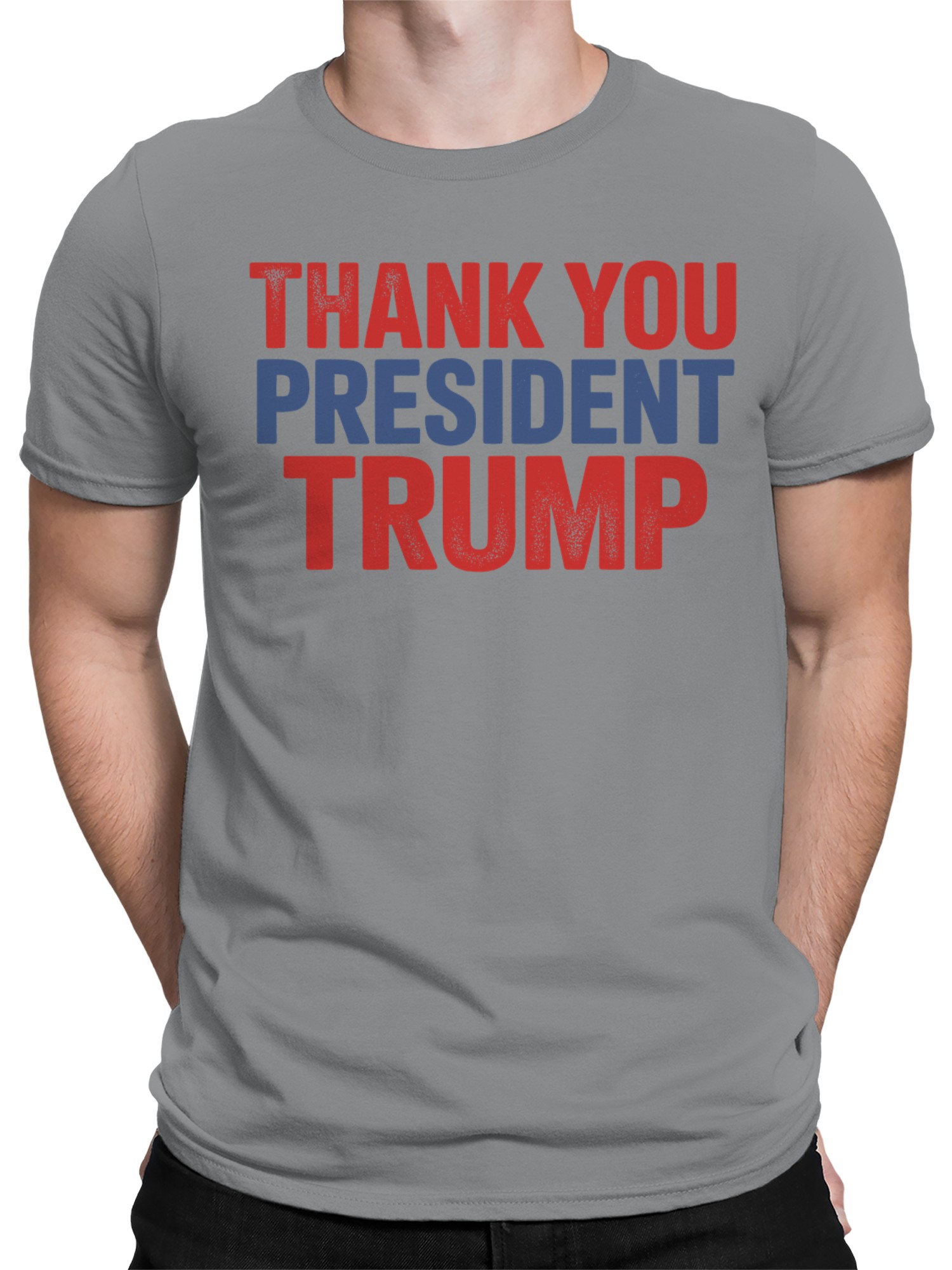 Camiseta para hombre Thank You President Trump Design - Imagen 8 de 12