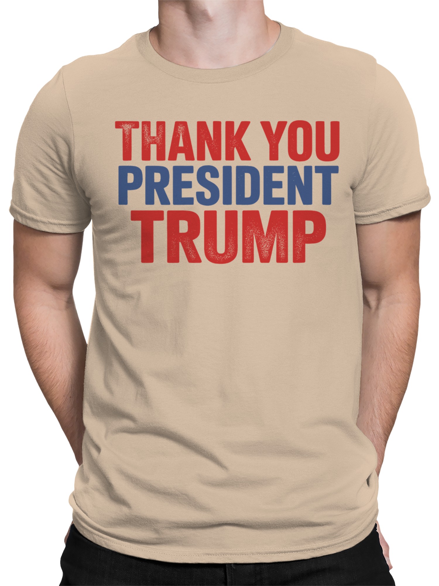 Camiseta para hombre Thank You President Trump Design - Imagen 5 de 12