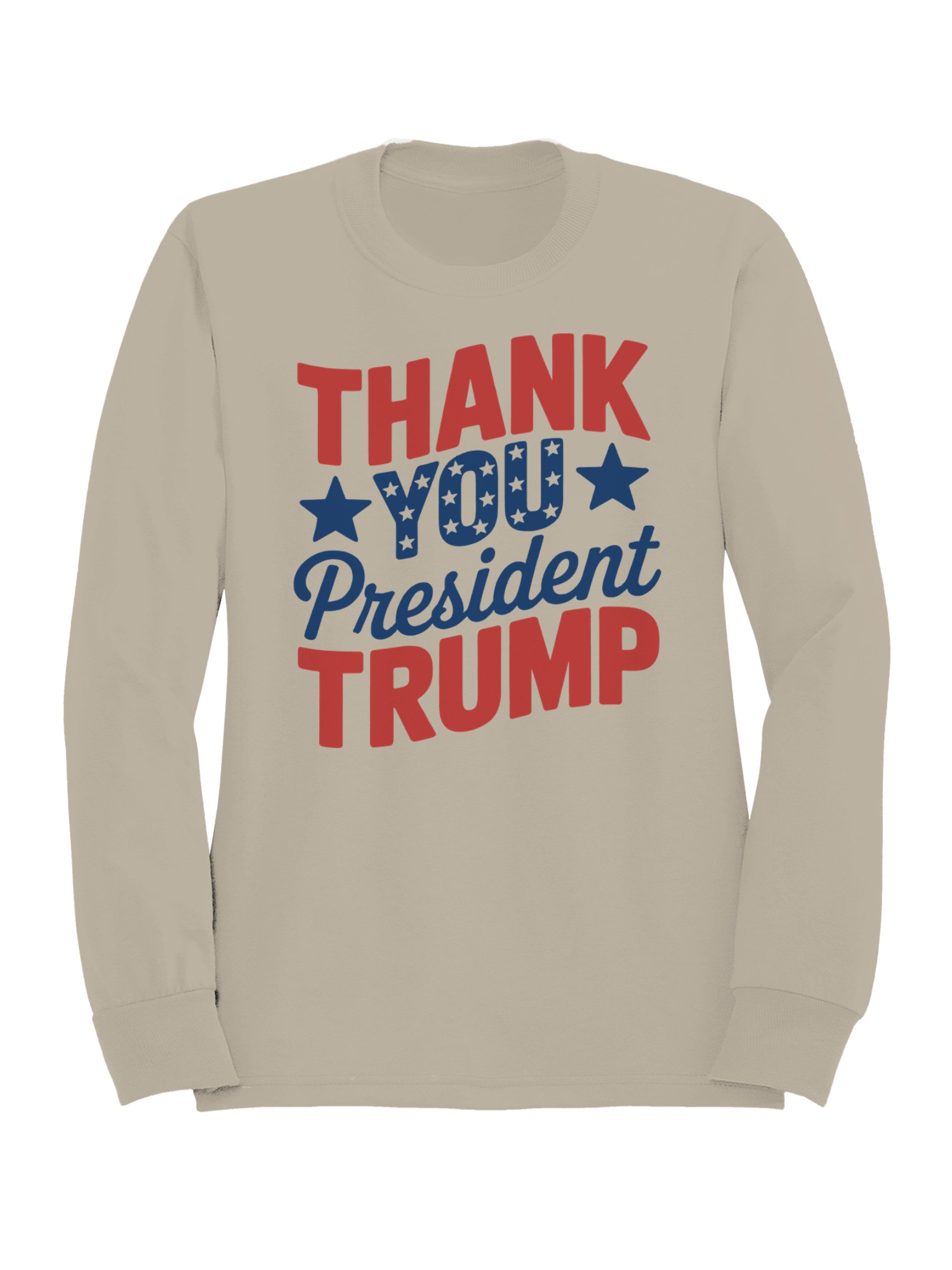 Thank You President Trump Graphic Men's Sweatshirt - Picture 7 of 12