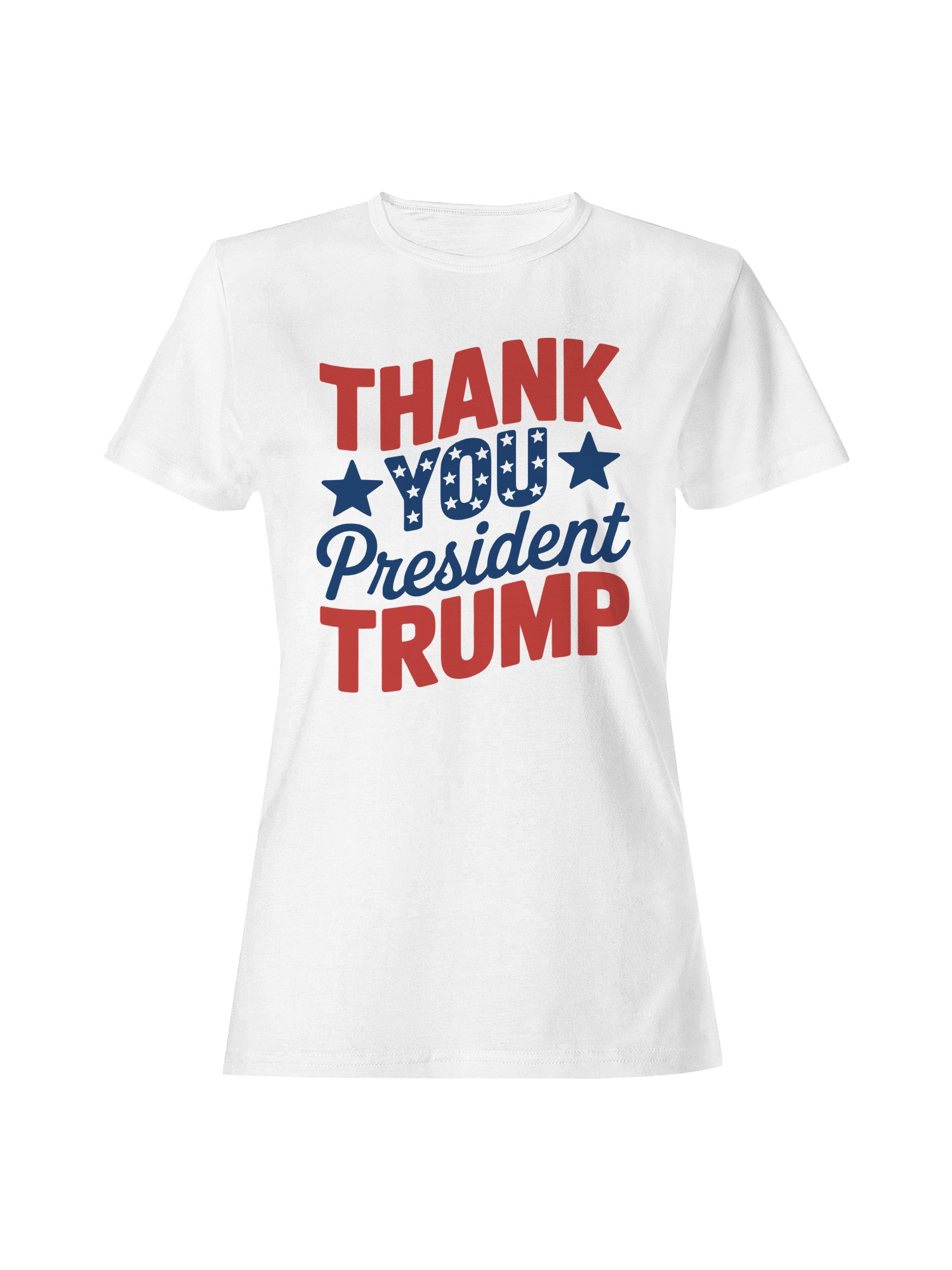 Thank You President Trump Graphic Women's T-shirt - Picture 7 of 12