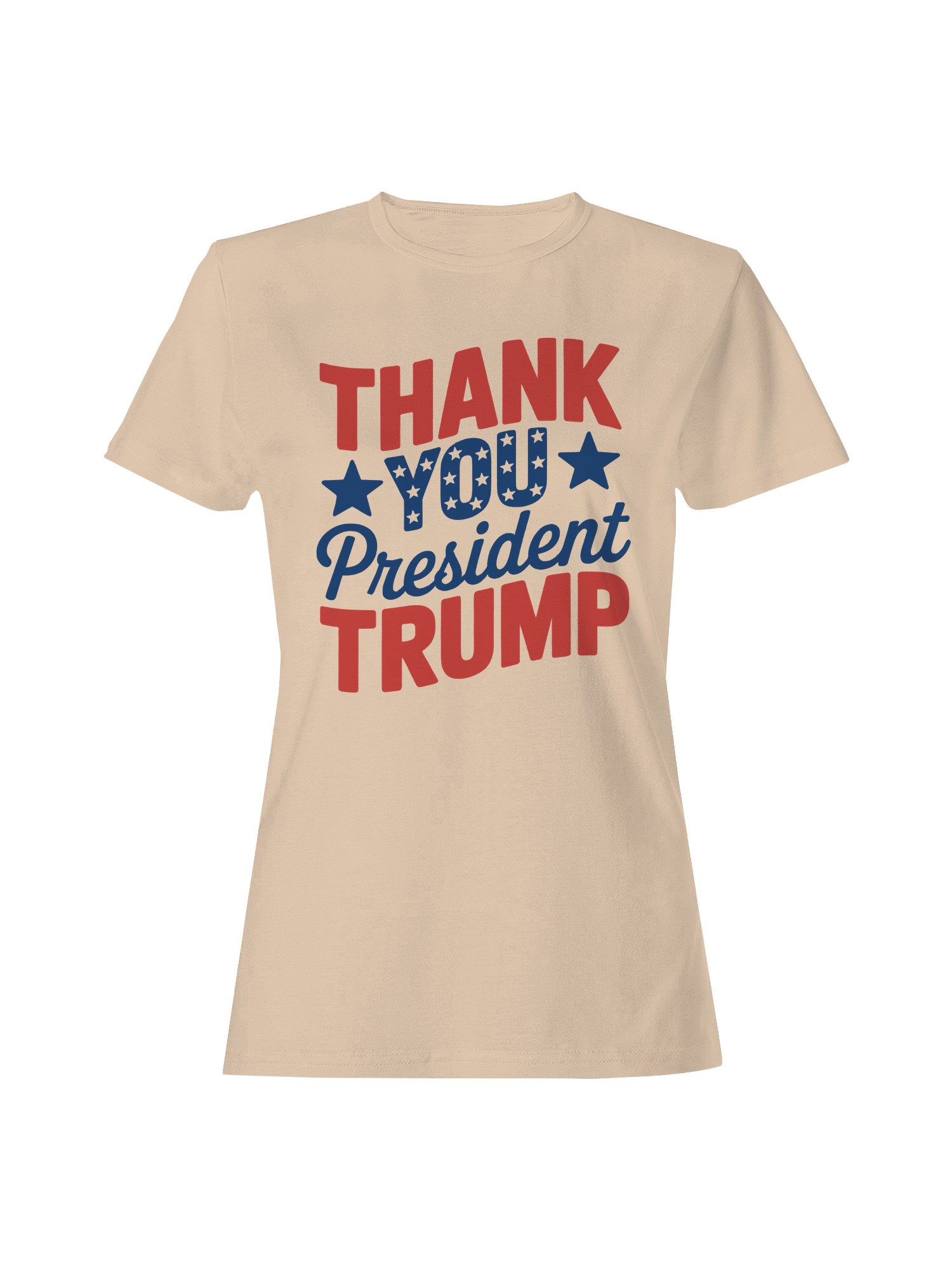 Thank You President Trump Graphic Women's T-shirt - Picture 4 of 12