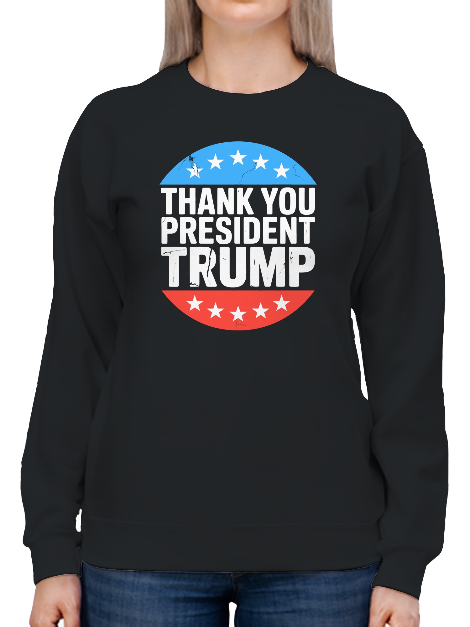 Sudadera para mujer Thank You President Trump - Imagen 8 de 9