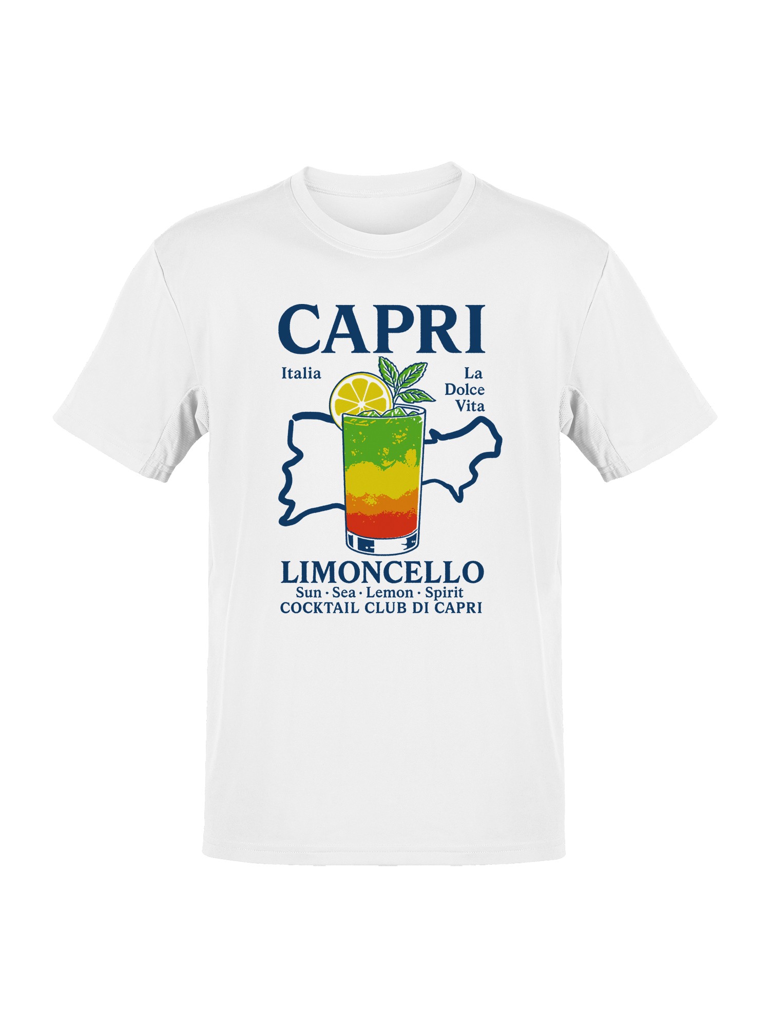 Capri Limoncello Cocktail Art Men’s T-shirt