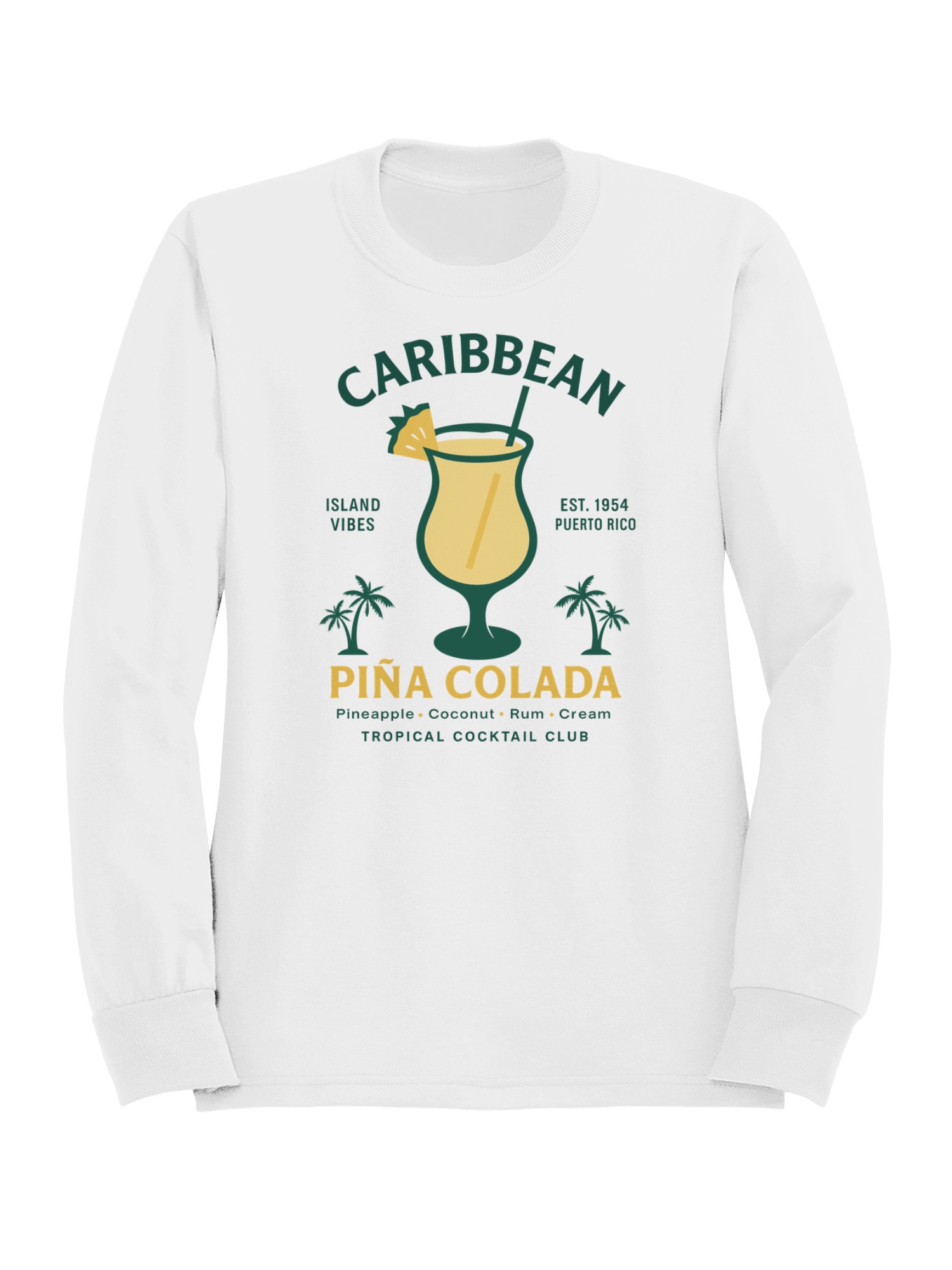 Sudadera para hombre Caribbean Piña Colada Vibes - Imagen 7 de 9