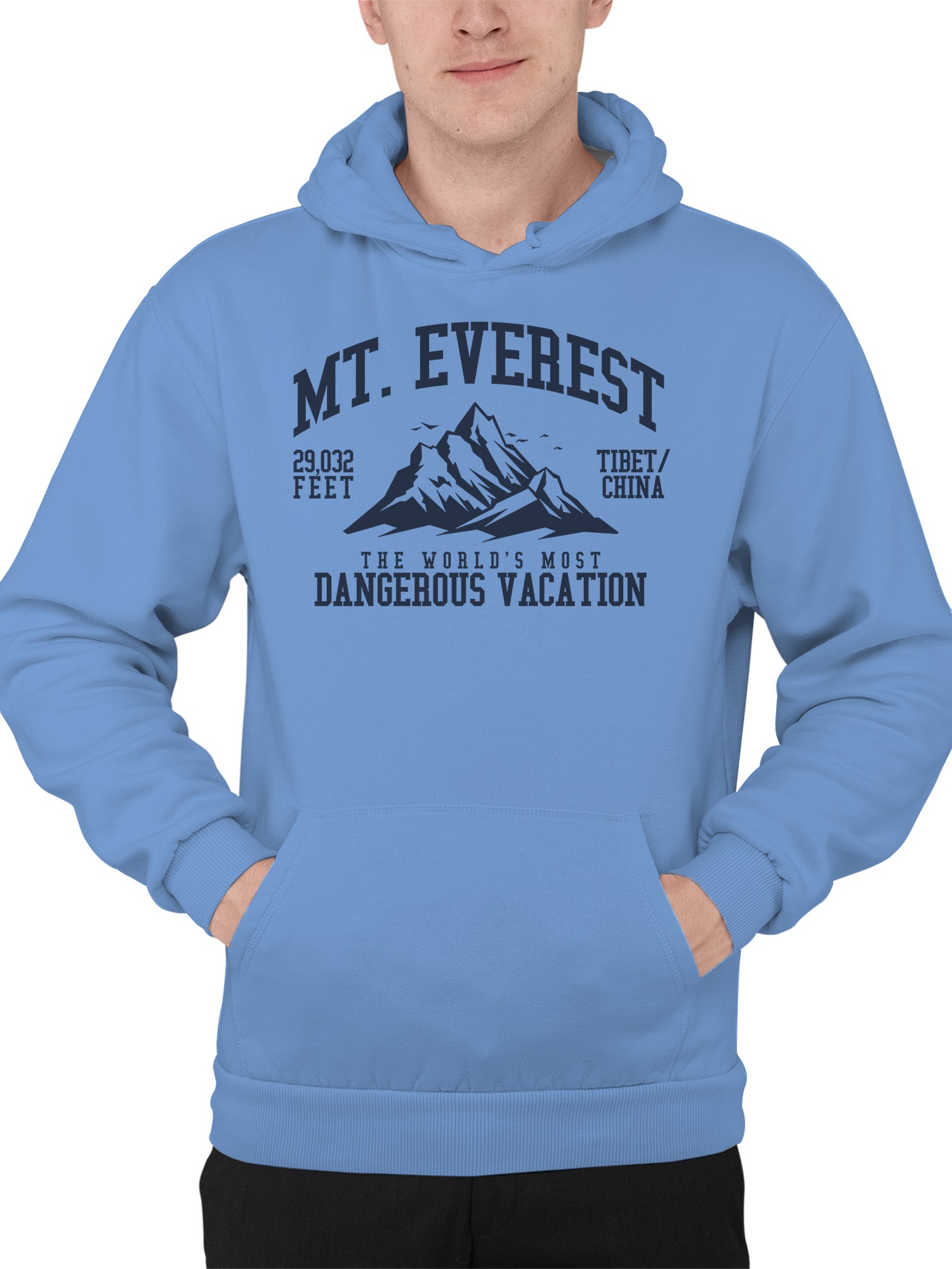 Mt. Sudadera con capucha Everest Dangerous Vacation Adventure para hombre - Imagen 5 de 9