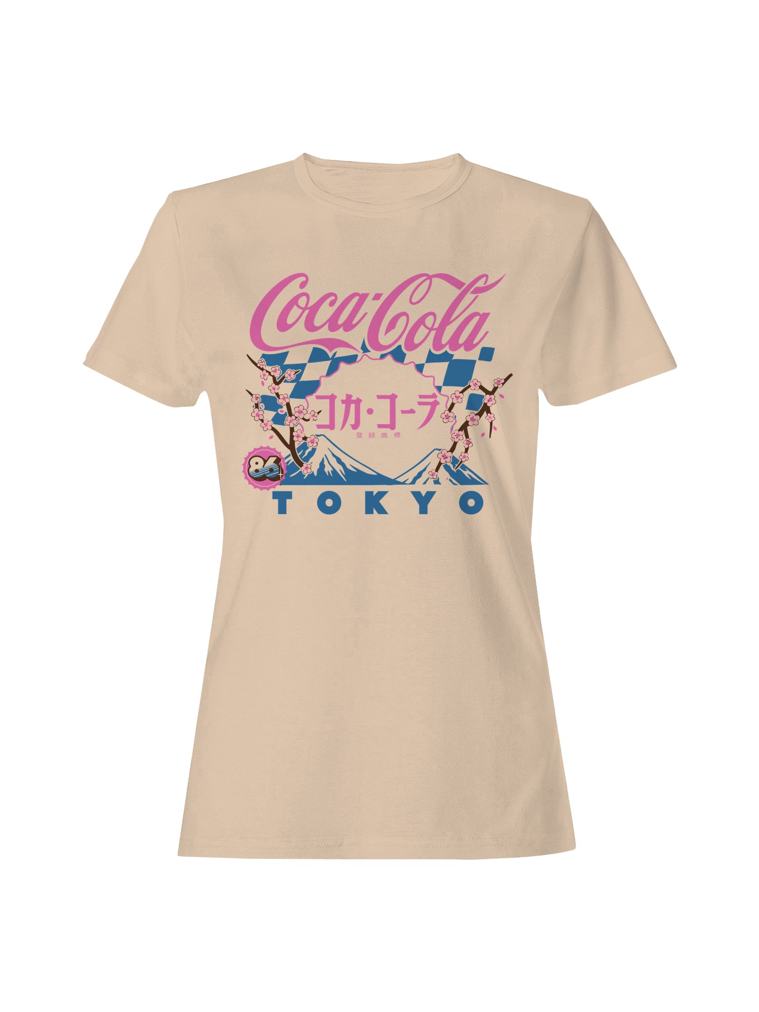 Officially Licensed Coca Cola Tokyo Sakura Graphic Design Women’s T-shirt