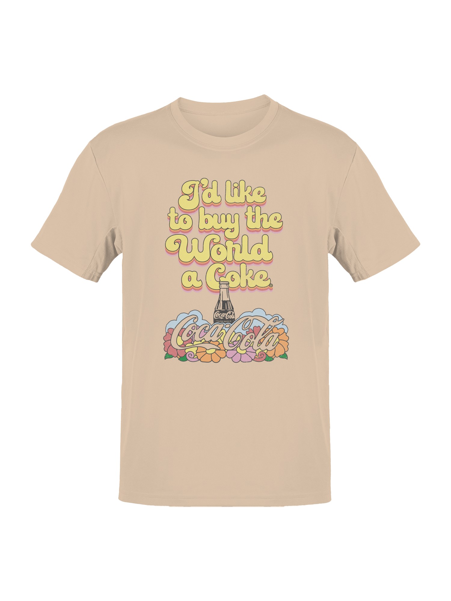 Officially Licensed Coca Cola World Coke Buy Vintage Design Men’s T-shirt