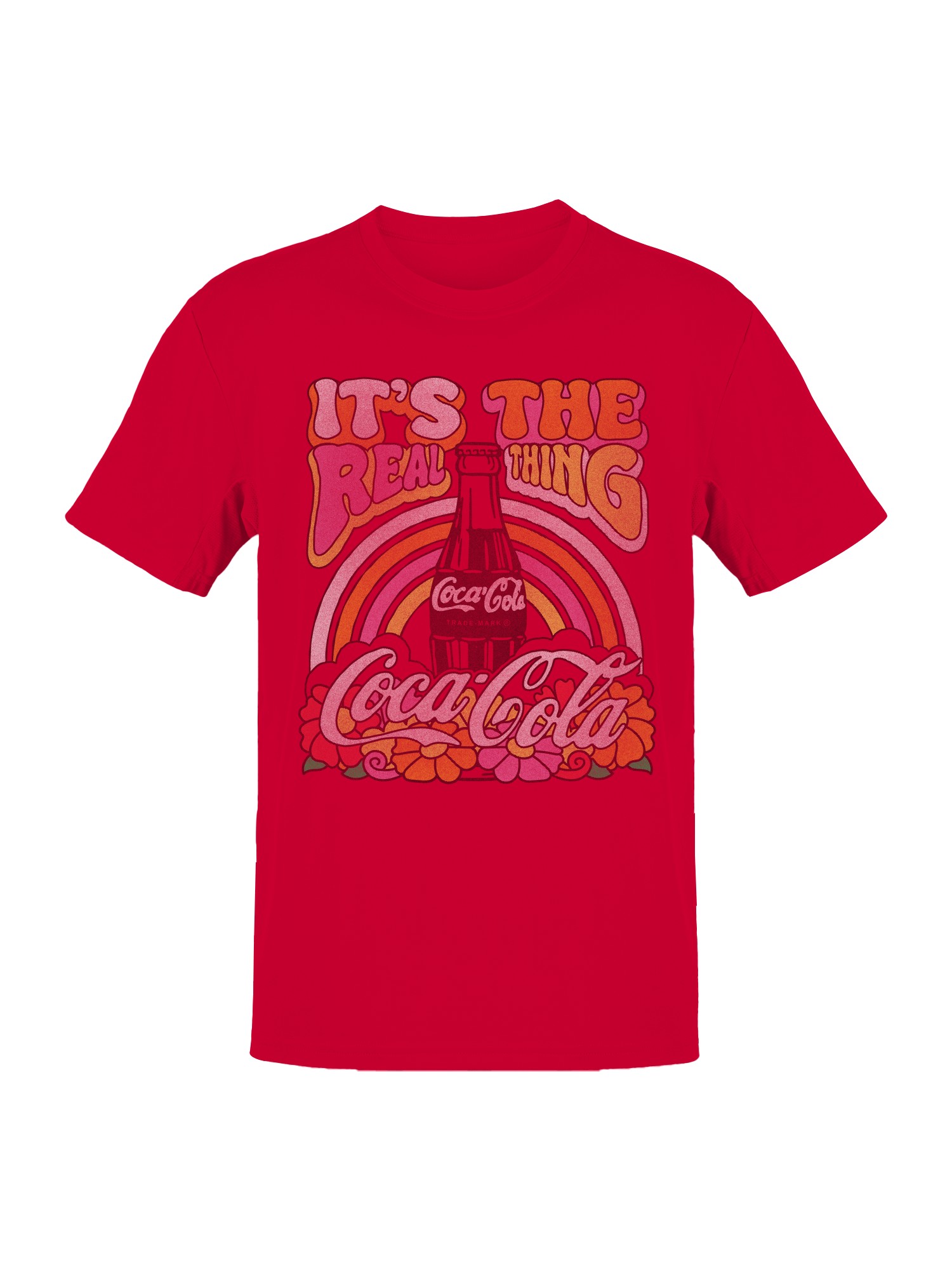 Officially Licensed Coca Cola Retro Coca-Cola Real Thing Art Men’s T-shirt