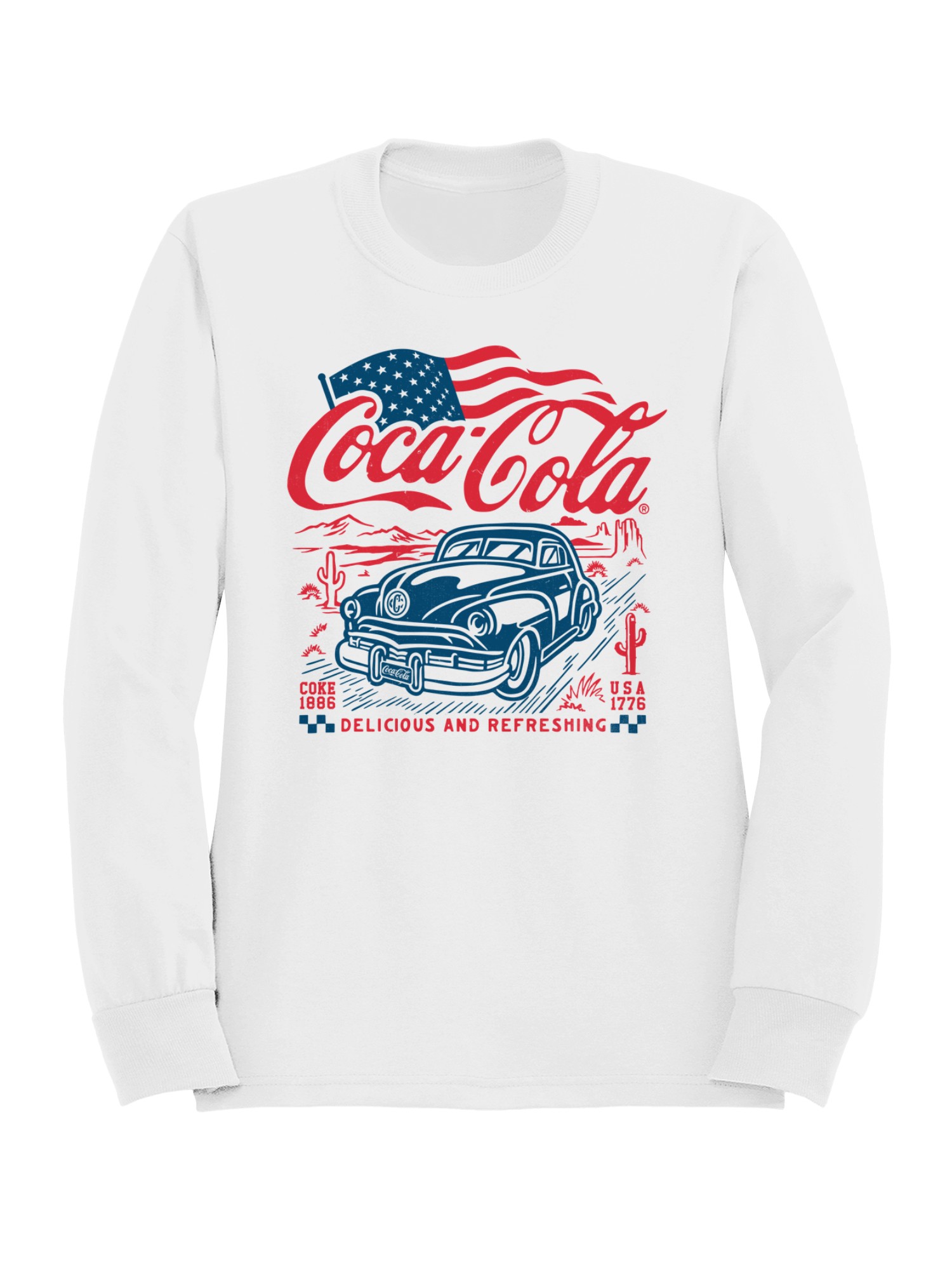 Sudadera para hombre Coca Cola Classic Coke Americana Cruiser con licencia oficial - Imagen 7 de 9