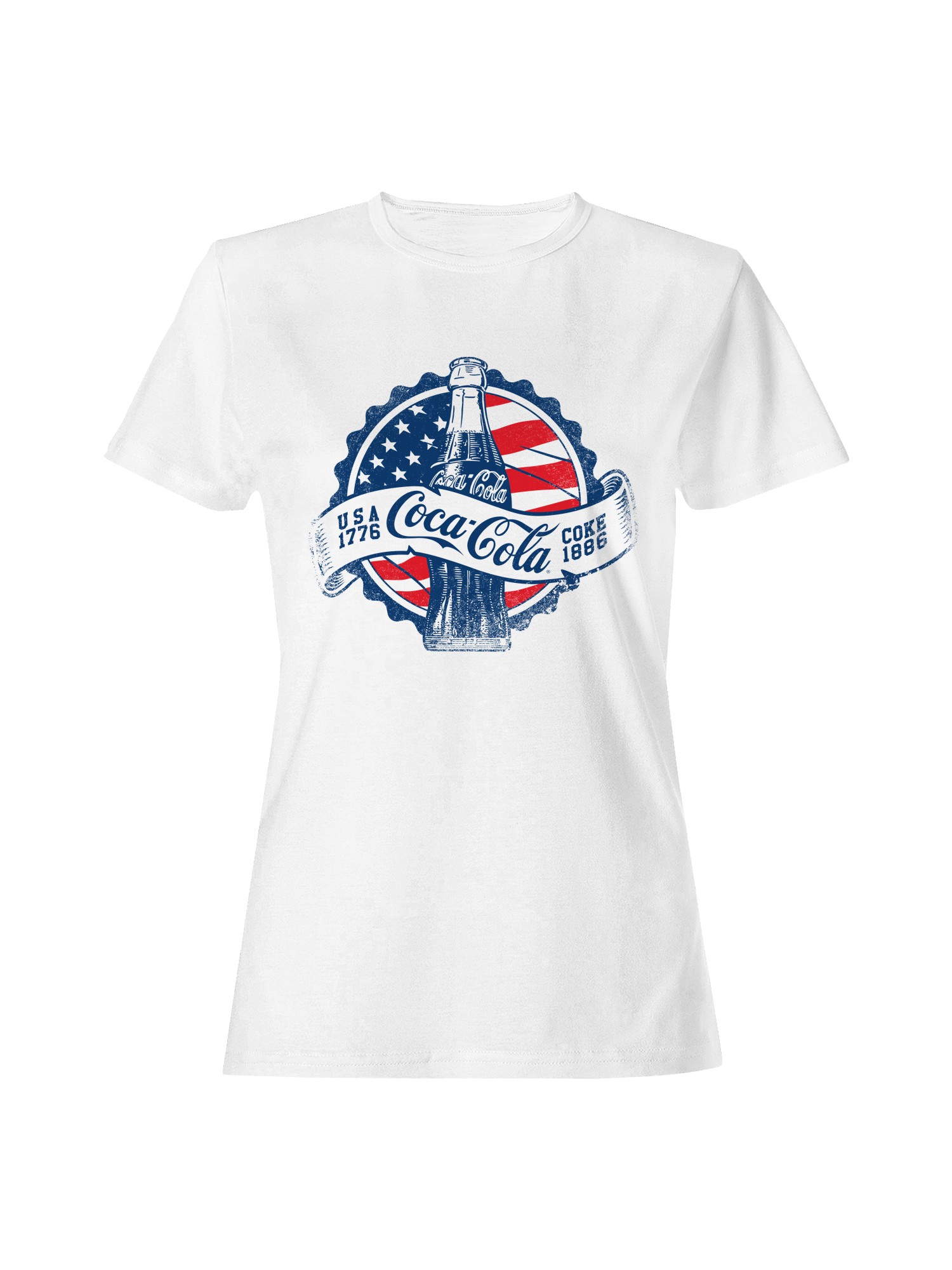 Officially Licensed Coca Cola Coca-Cola Vintage USA 1776 Design Women’s T-shirt