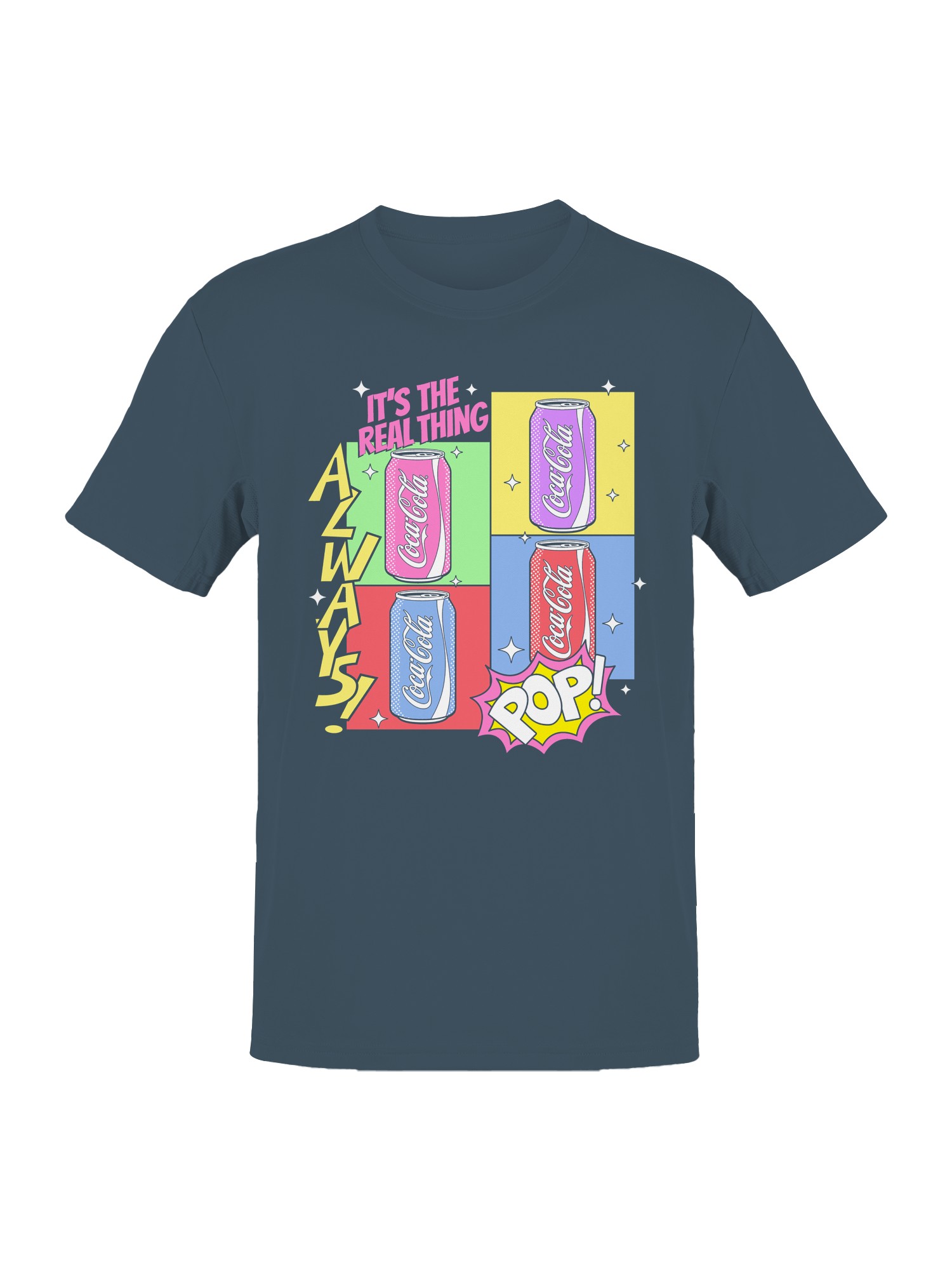 Officially Licensed Coca Cola Retro Coca-Cola Pop Art Design Men’s T-shirt