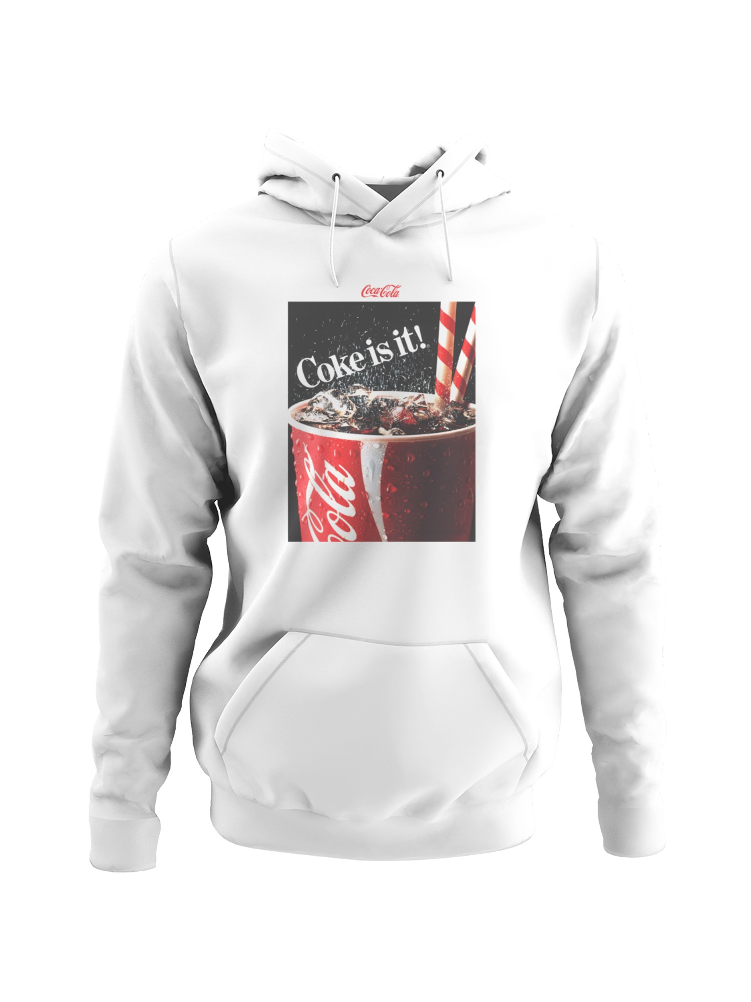 Officially Licensed Coca Cola Refreshing Coke - Coke is it! Women's Hoodie - Picture 4 of 6