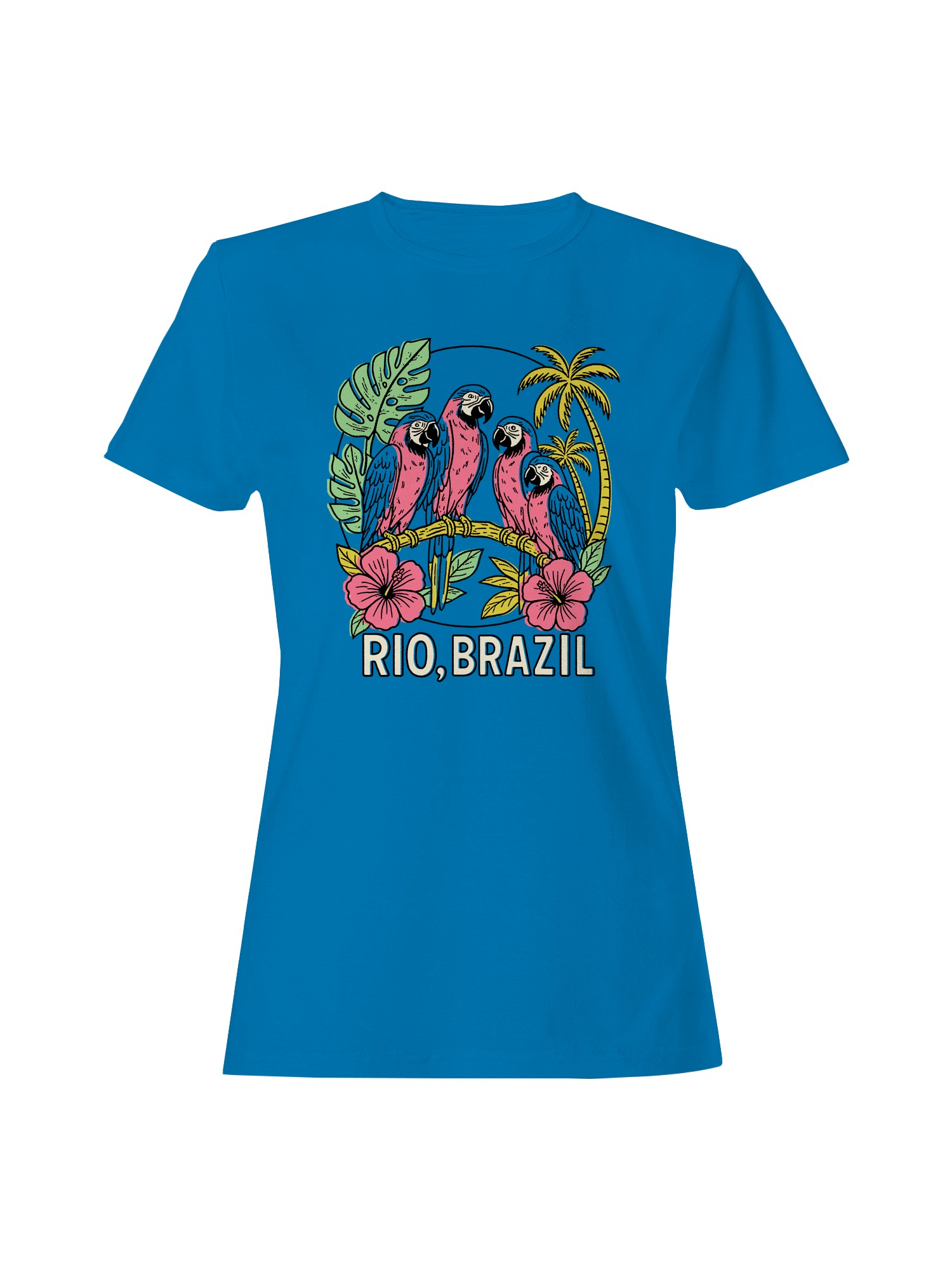 Tropical Parrots of Rio, Brazil Women’s T-shirt