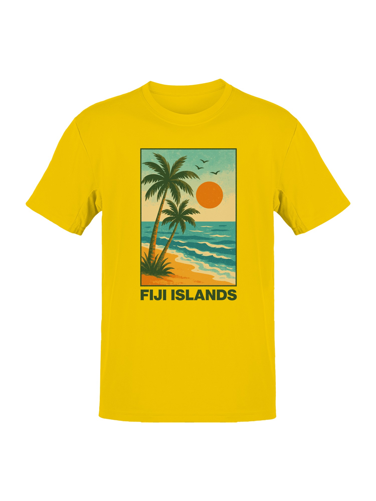 Fiji Islands Sunset Beach Art Men’s T-shirt
