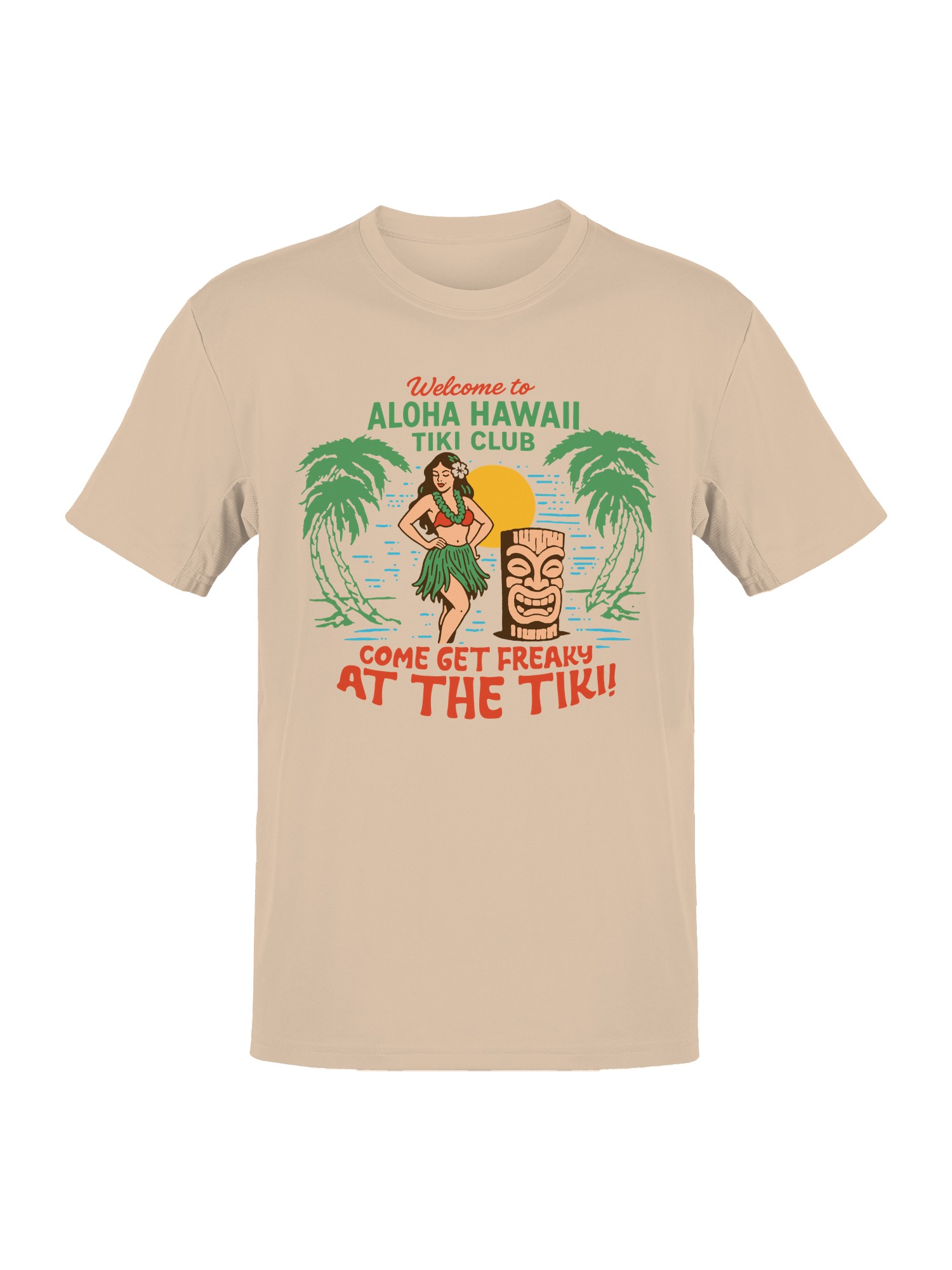Aloha Hawaii Tiki Club Design Men’s T-shirt
