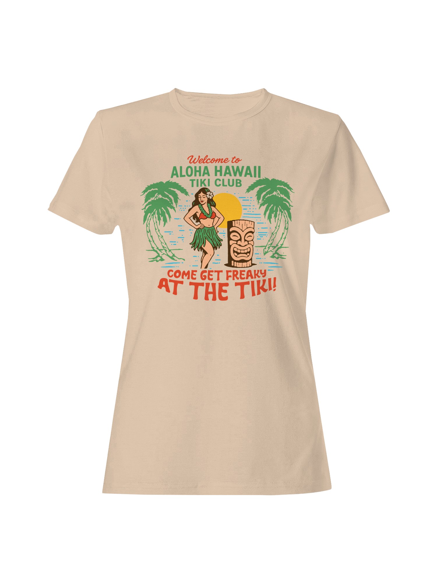 Aloha Hawaii Tiki Club Design Women’s T-shirt