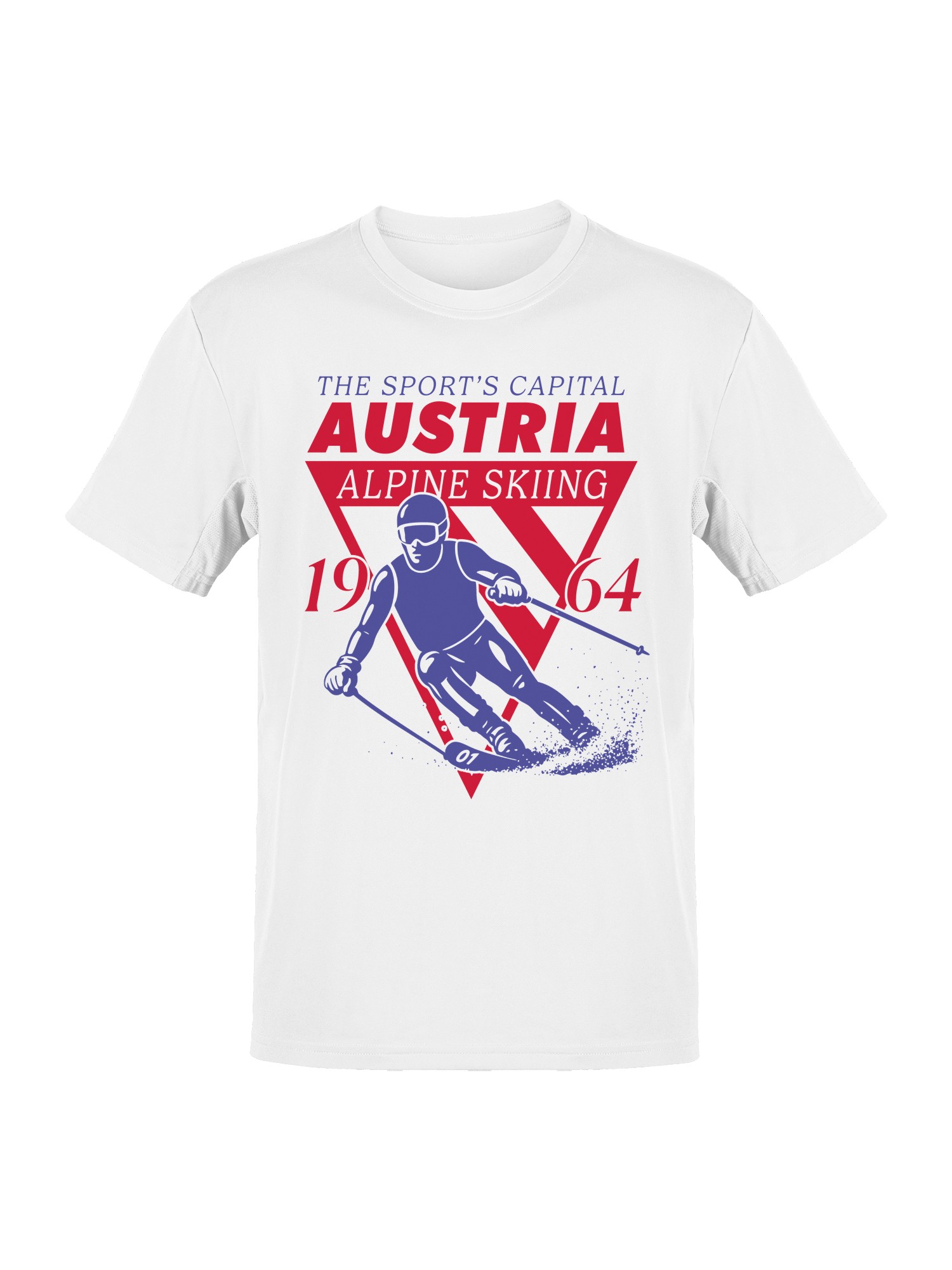 Austria Alpine Skiing 1964 Design Men’s T-shirt