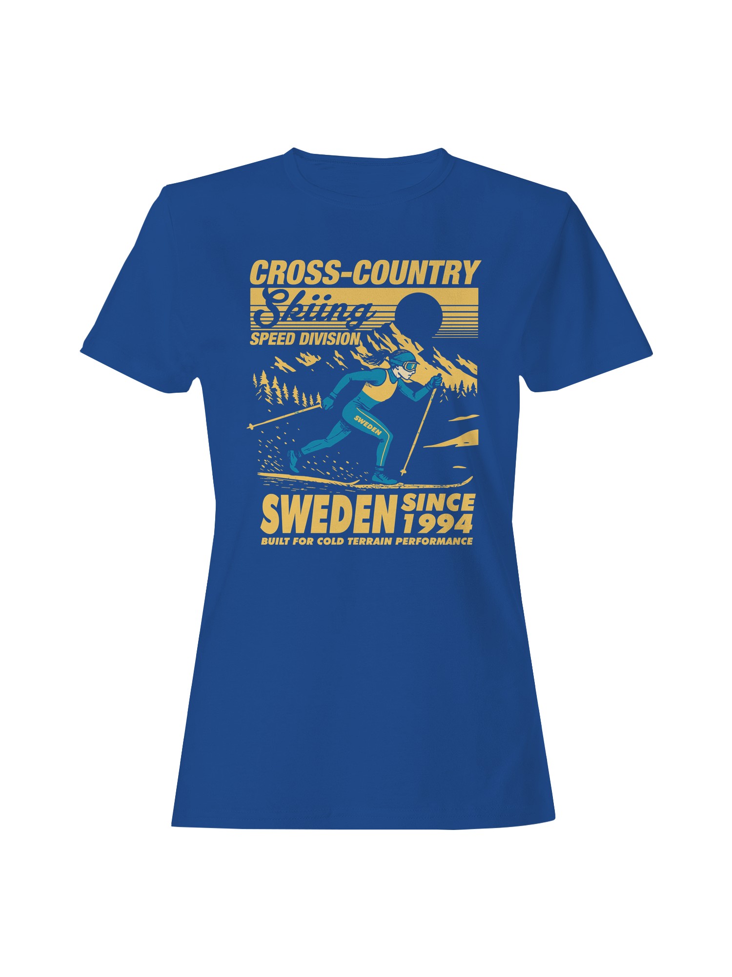 Sweden Cross-Country Skiing Graphic Women’s T-shirt