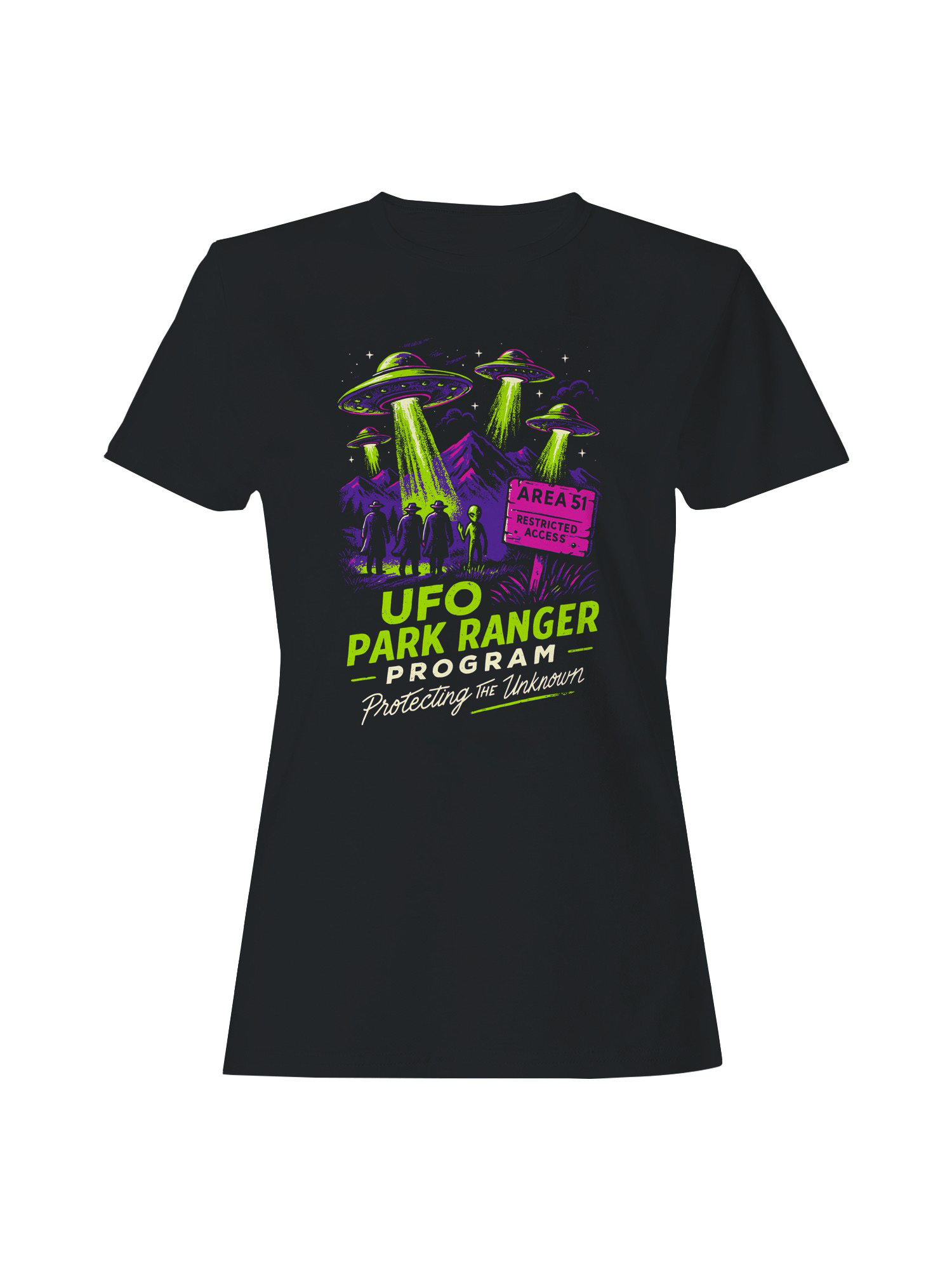 UFO Park Ranger Area 51 Program Women’s T-shirt